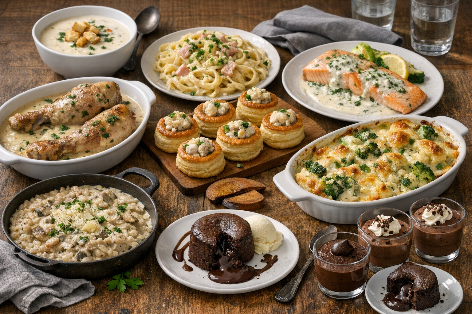 8 recettes irrésistibles à base de crème pour vos repas