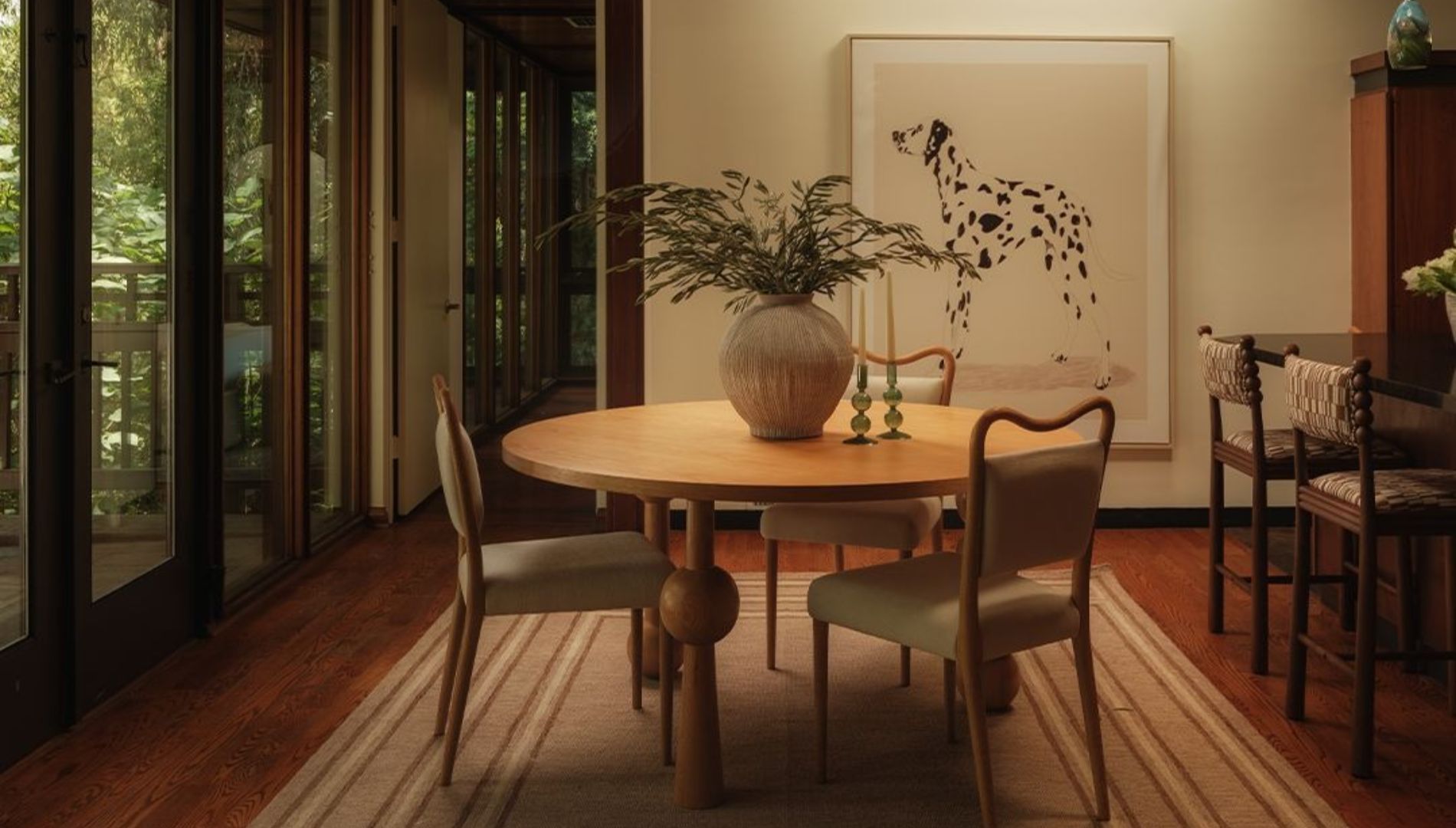 The secondary dining area