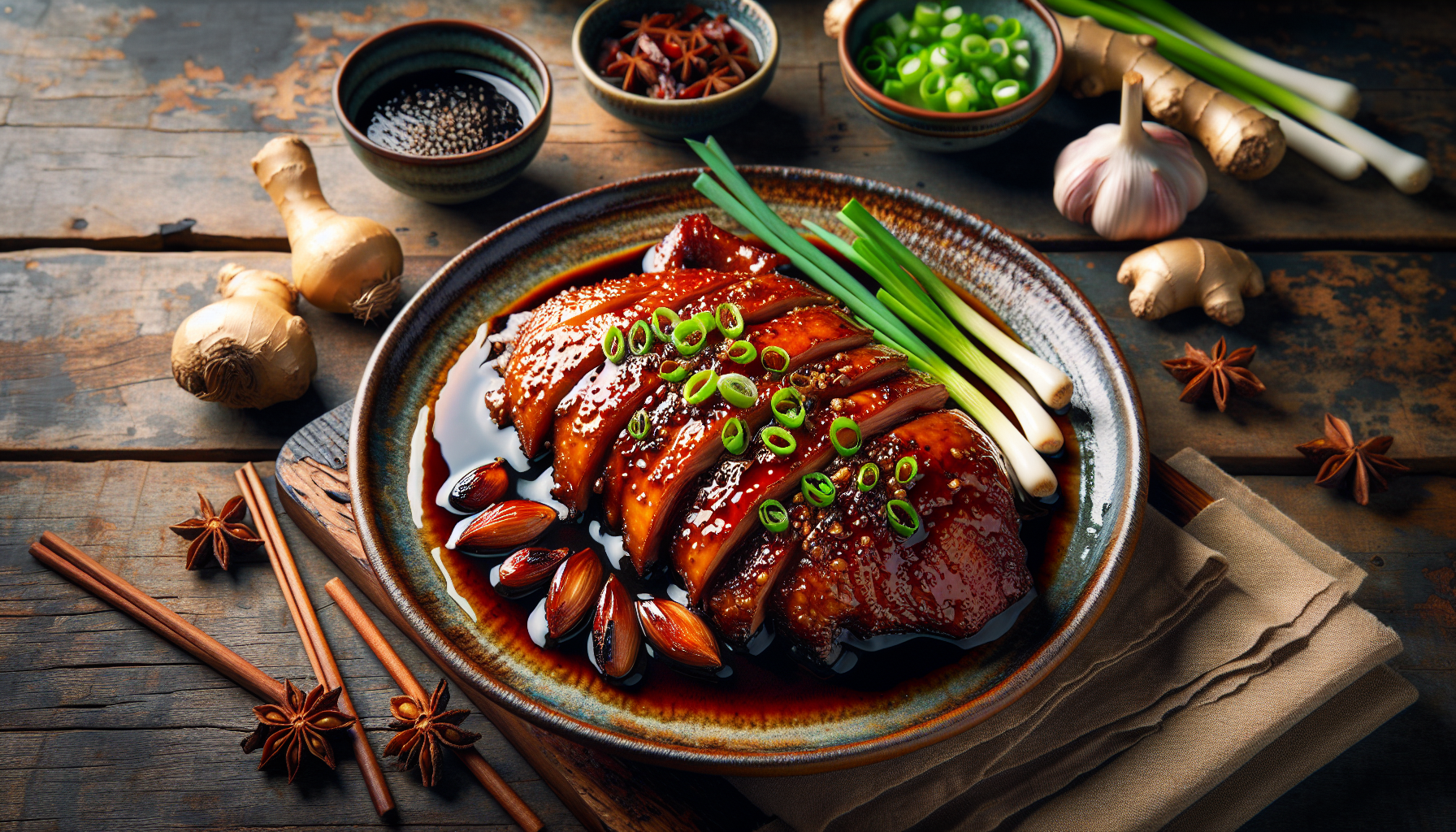 Canard laqué à la sauce hoisin BBQ