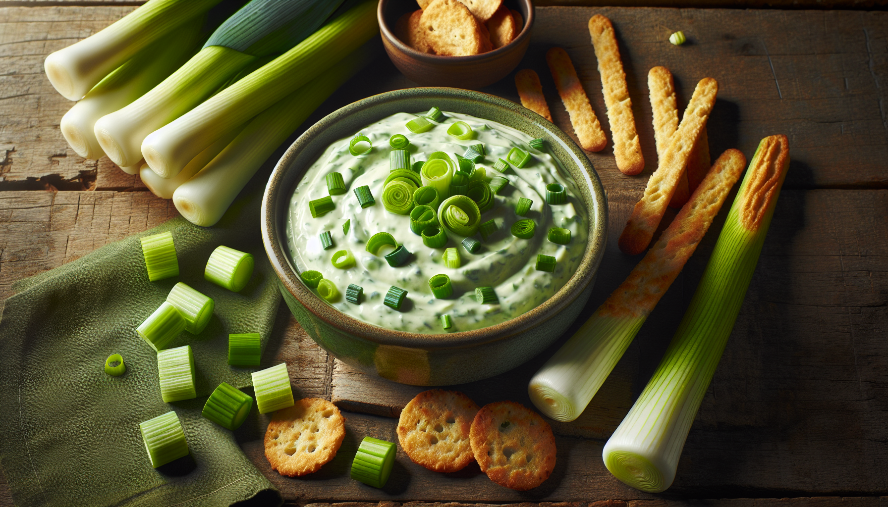 Trempette à la crème de poireaux