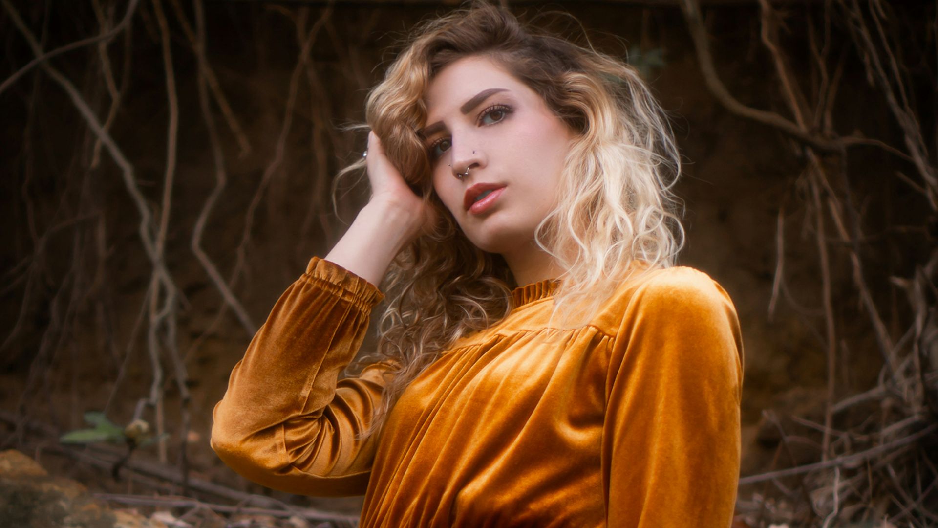 12. La robe d'hiver en velours