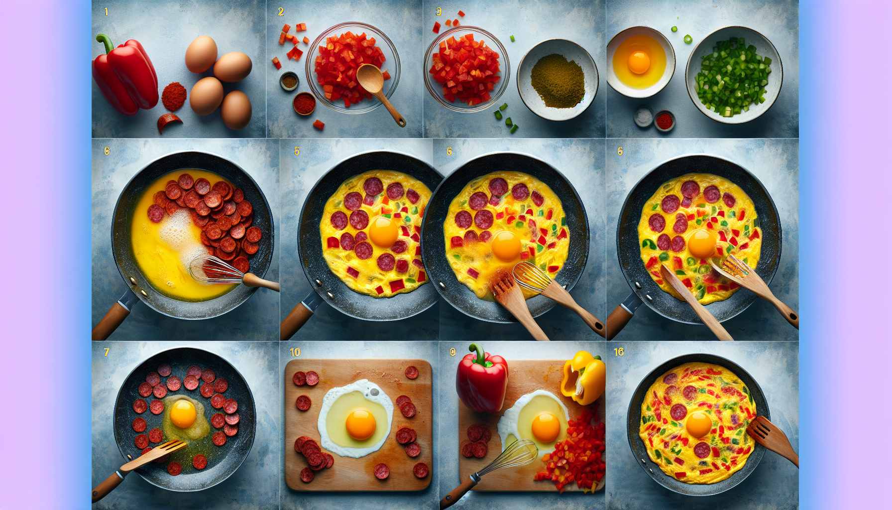 Omelette au chorizo