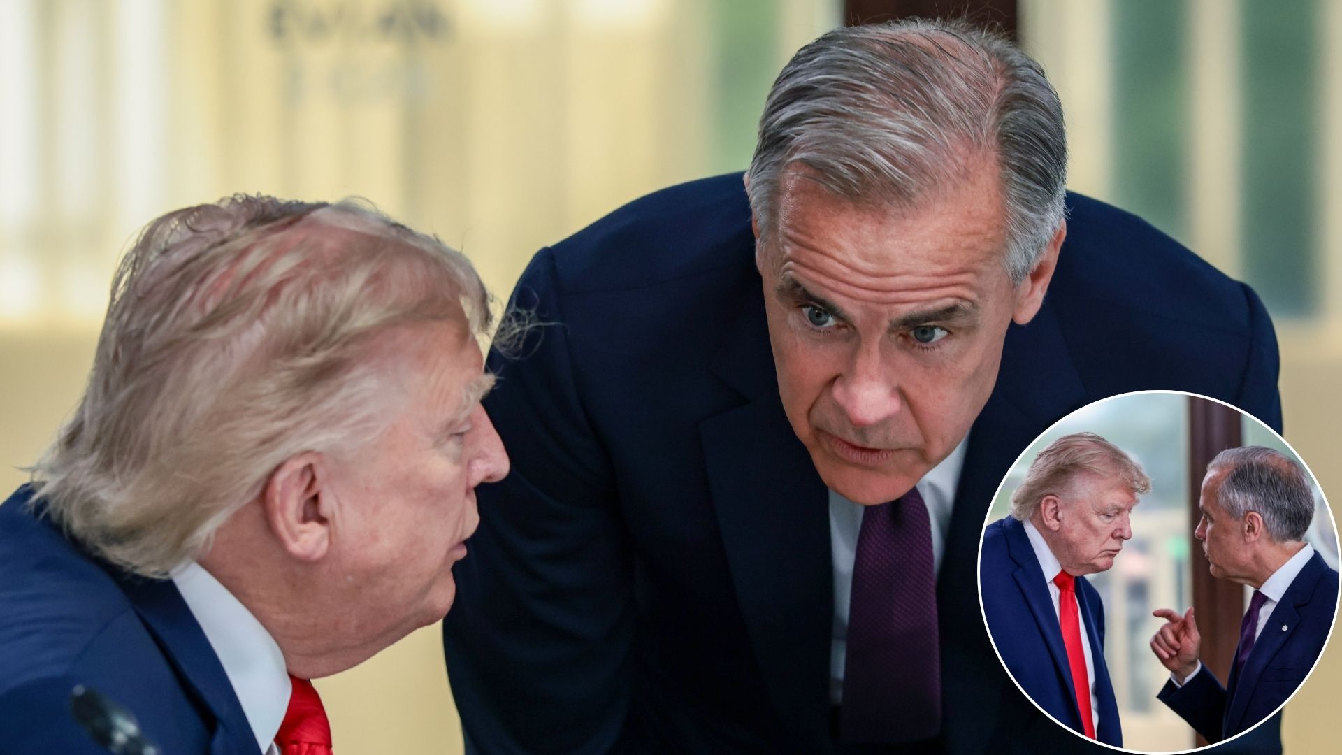 Trump et Carney capturés à discuter de l’accord avec la Chine