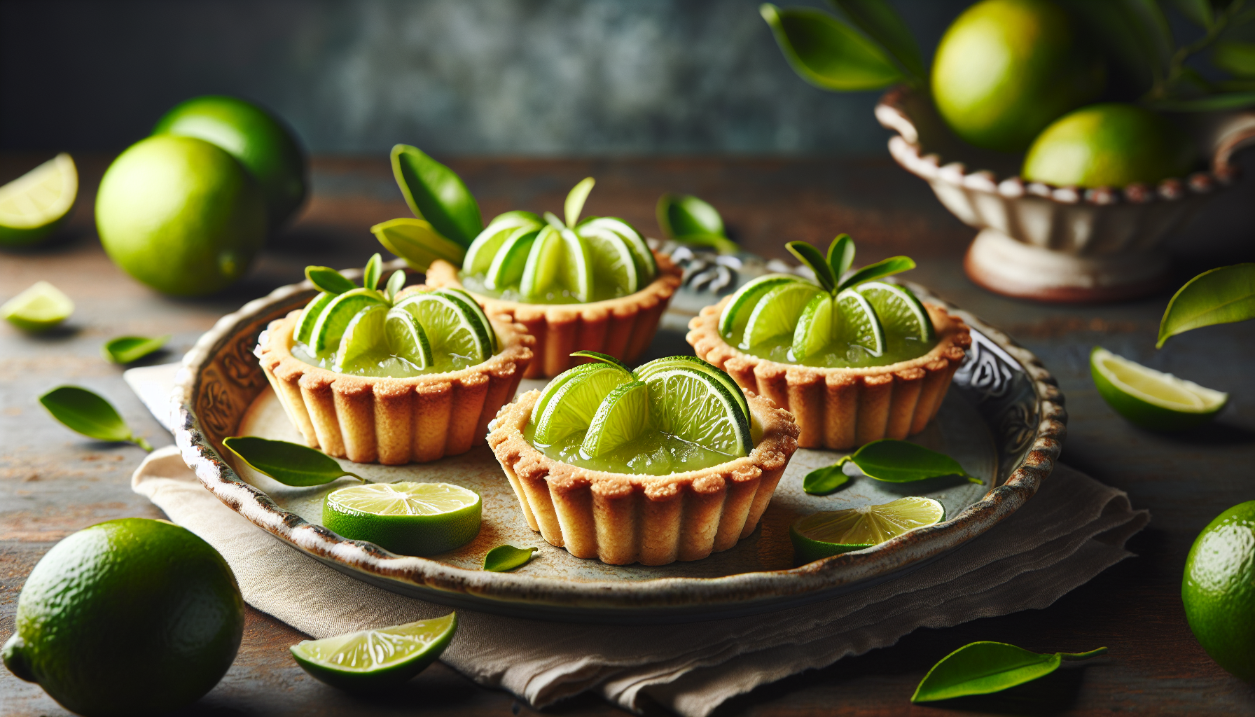 Tartelettes sablées à la key lime