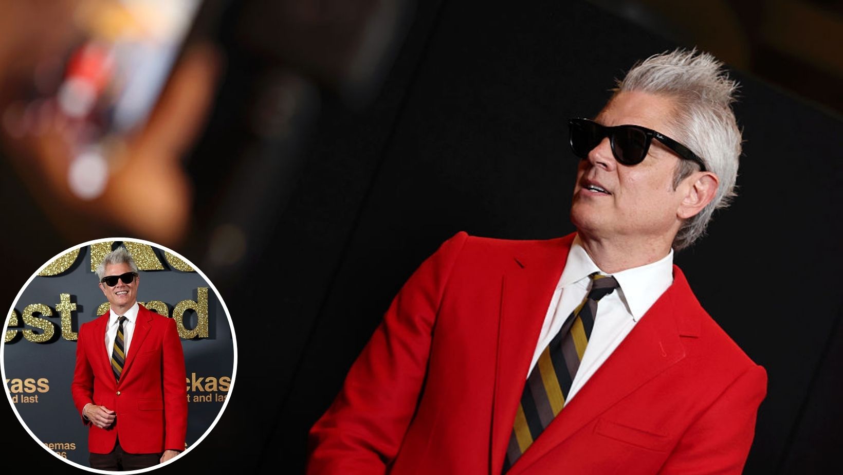 Johnny Knoxville looked dapper and in great shape at the premiere of Jackass: Best and Last