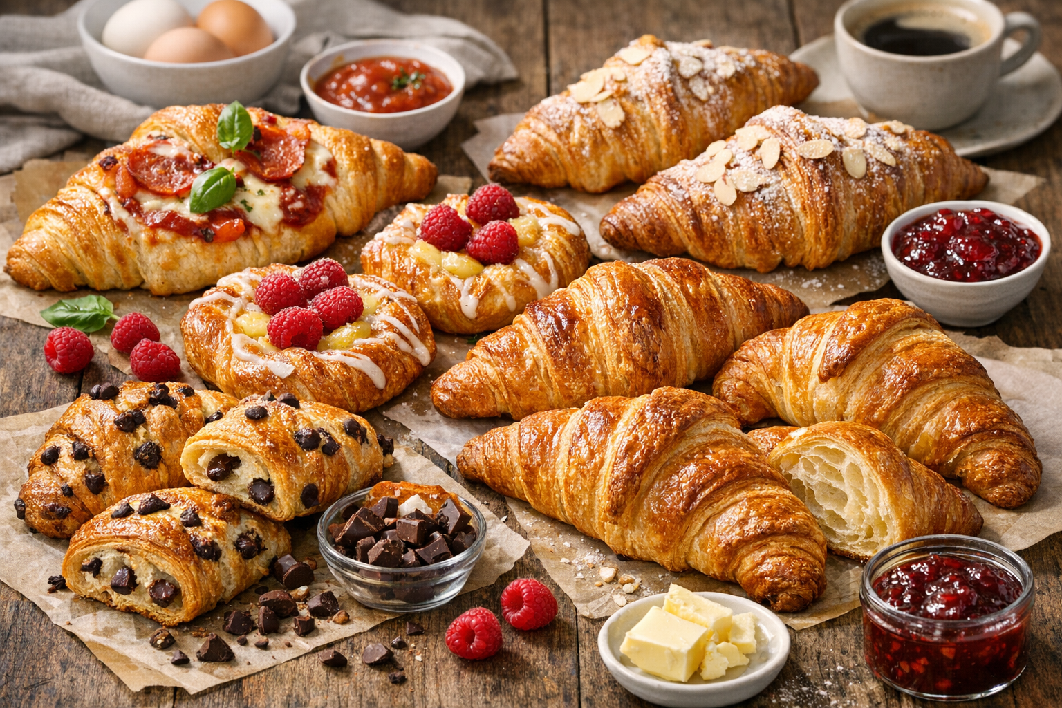 Recettes de croissants délicieux