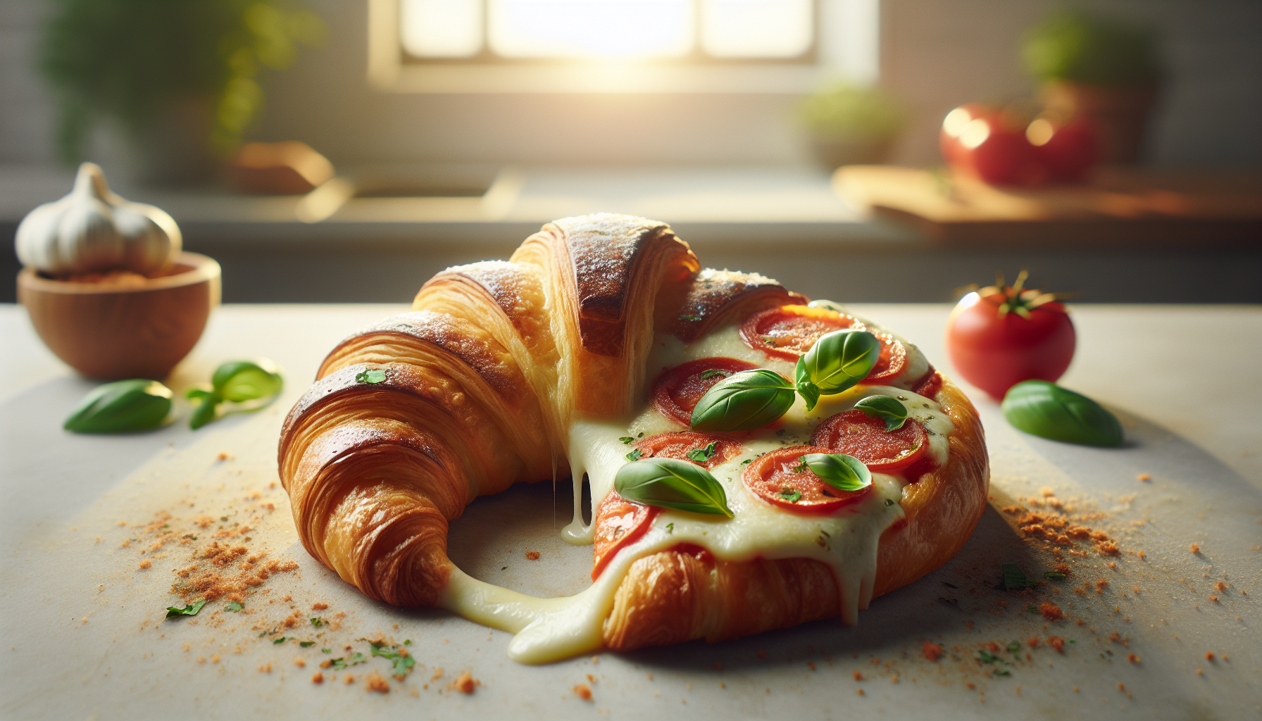 Croissant-pizza