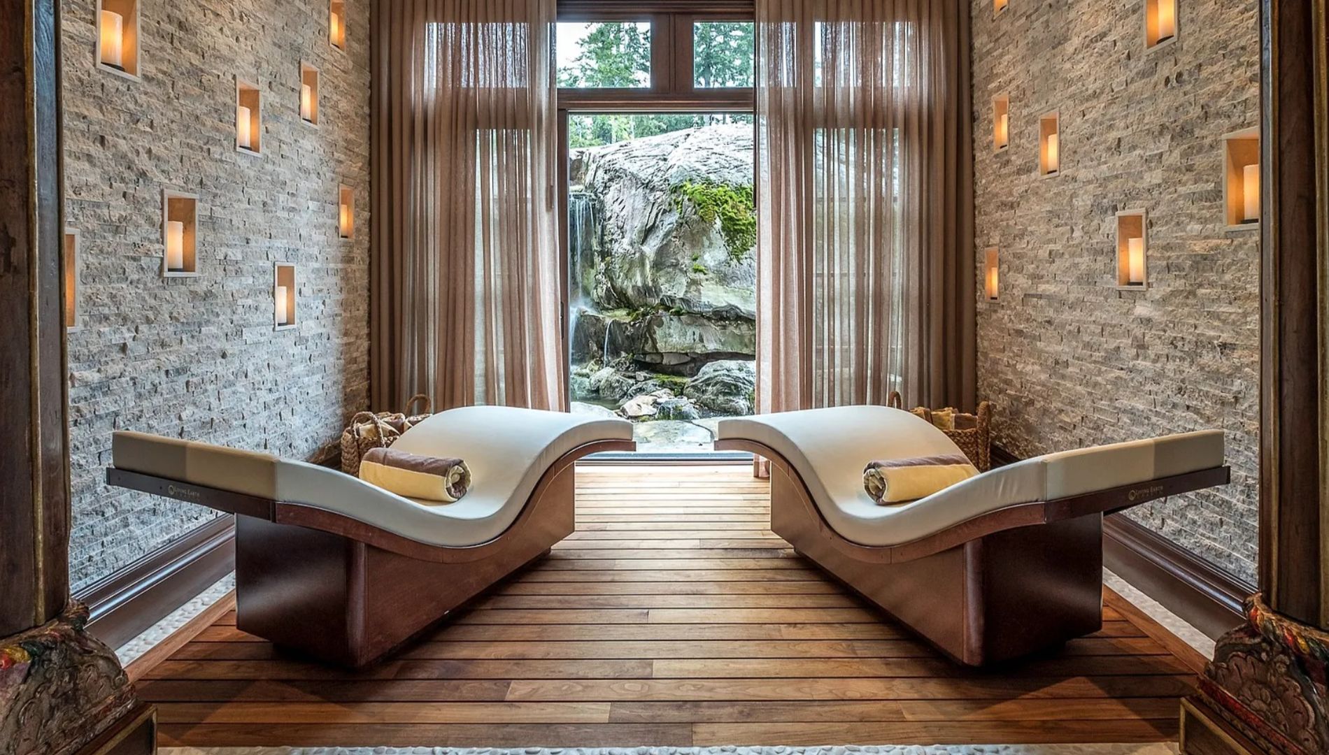 Salle de détente du spa