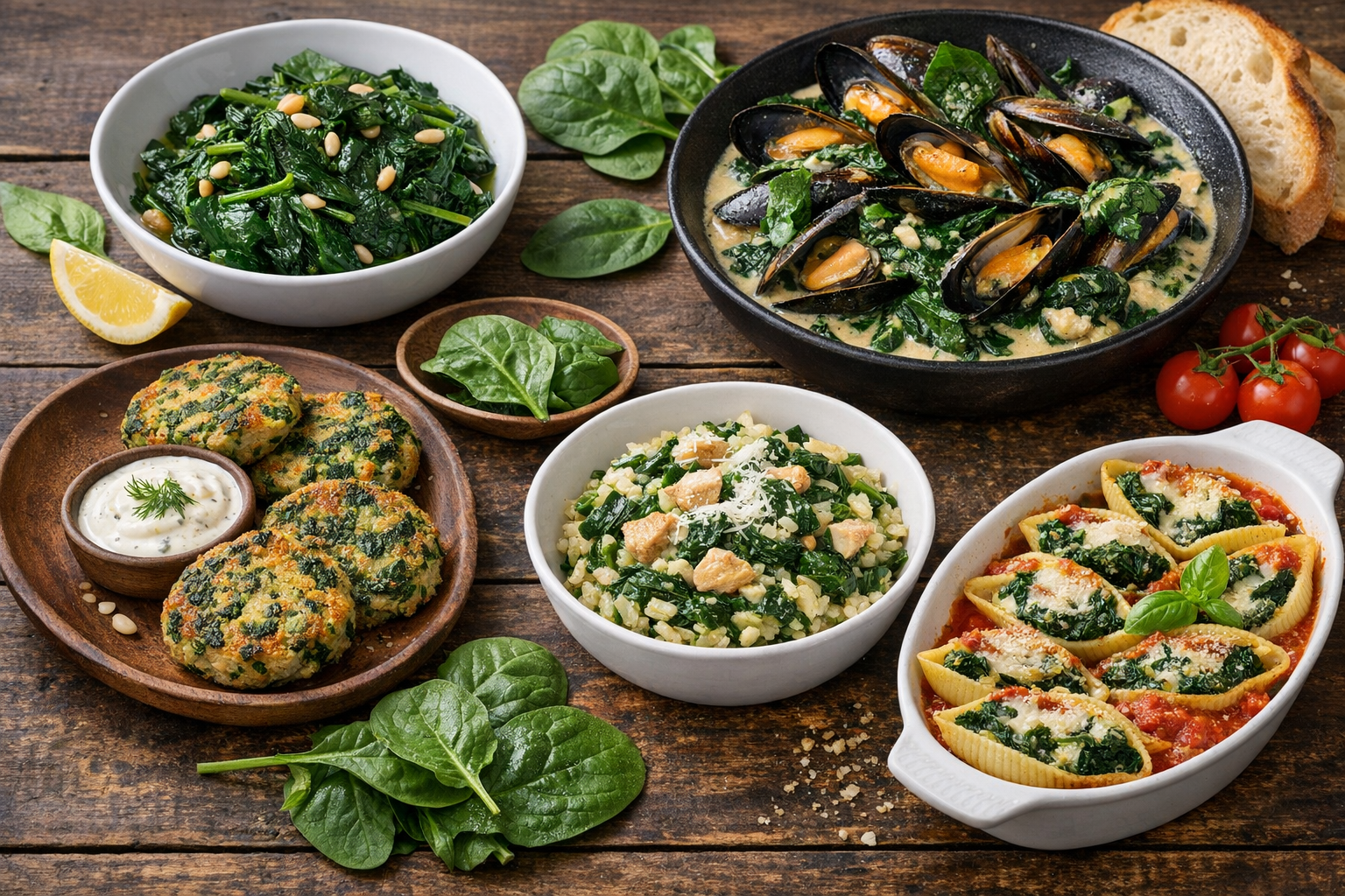 Découvrez nos délicieuses recettes à base d’épinards