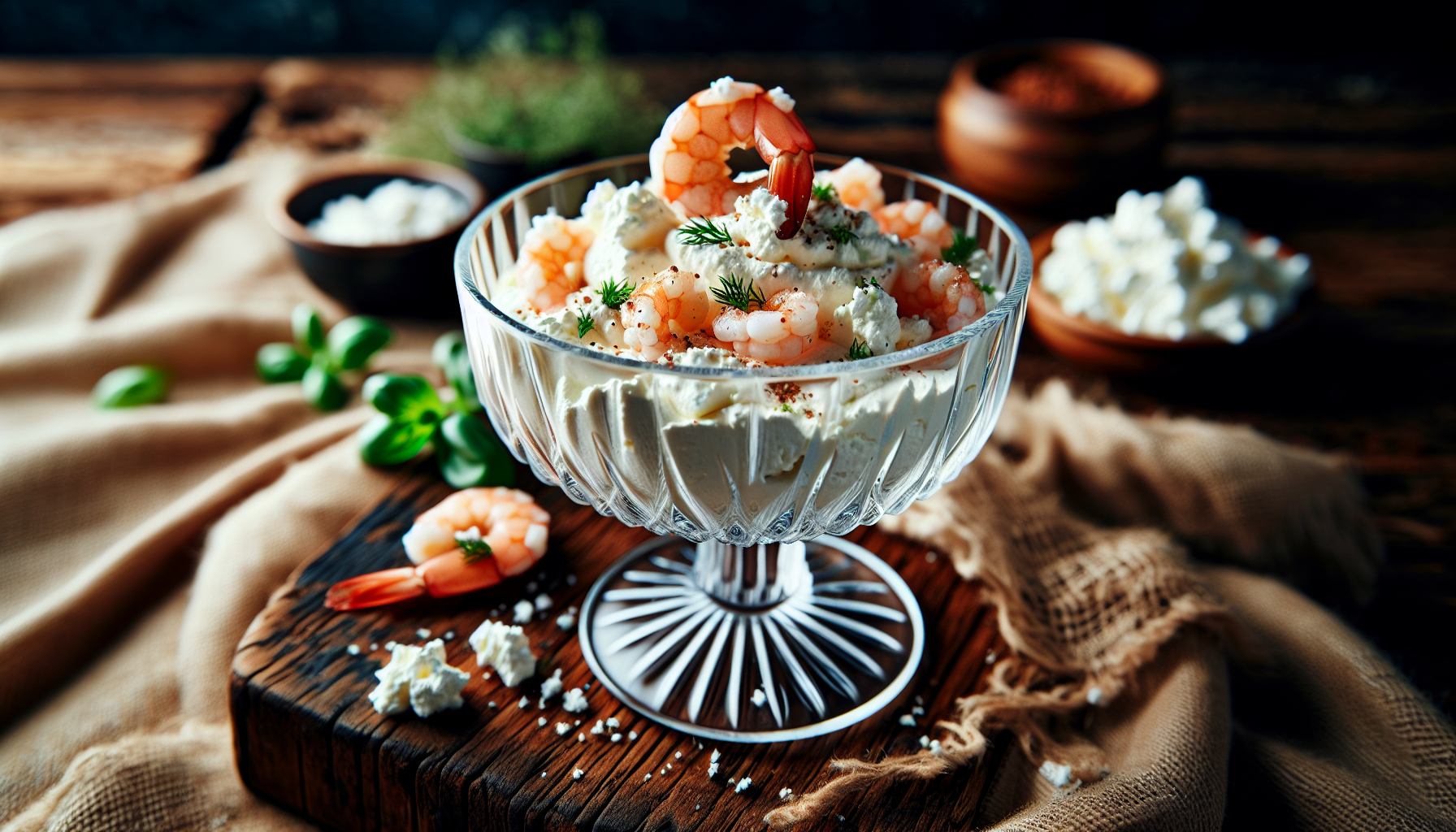 Mousse de crevettes à la ricotta
