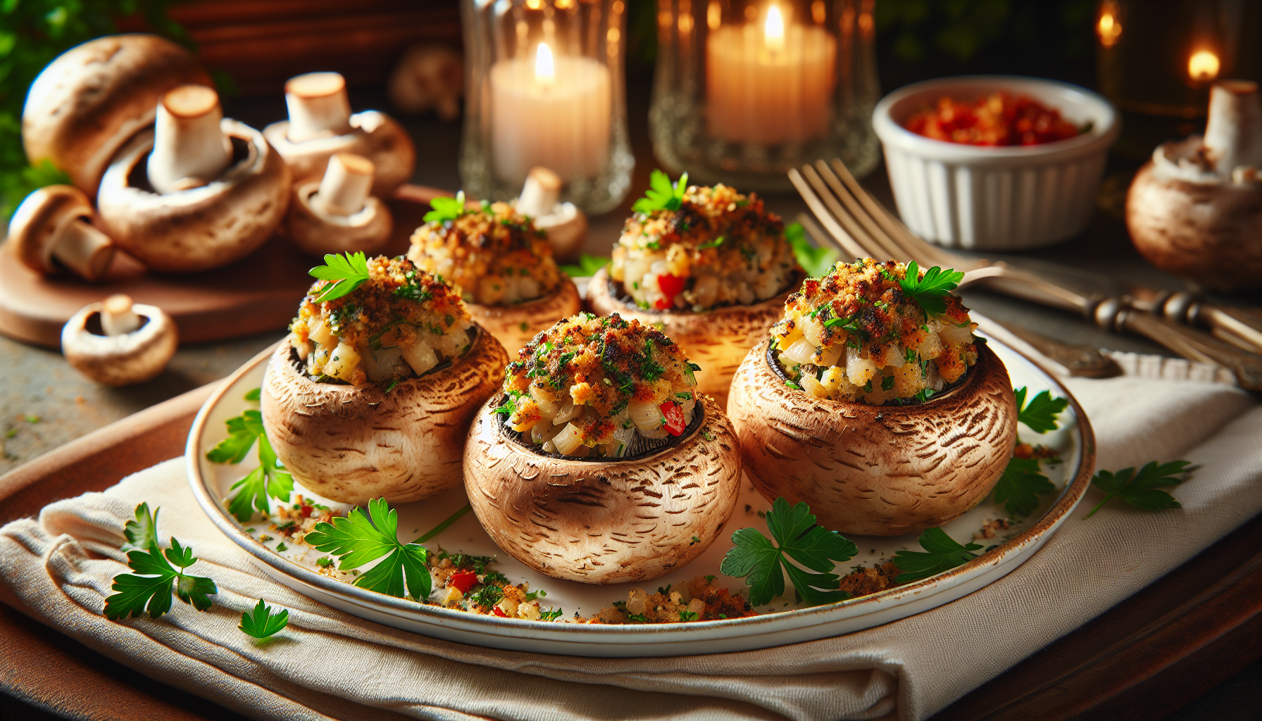 Champignons farcis