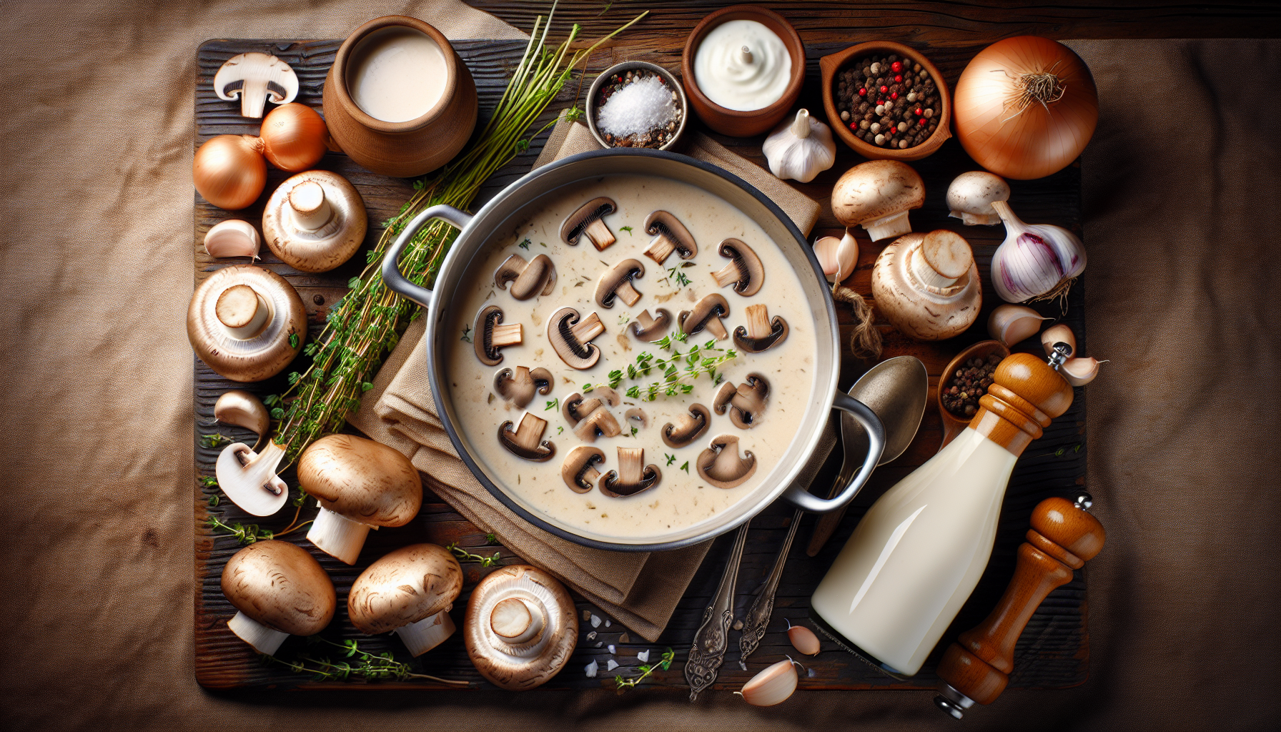Potage aux champignons
