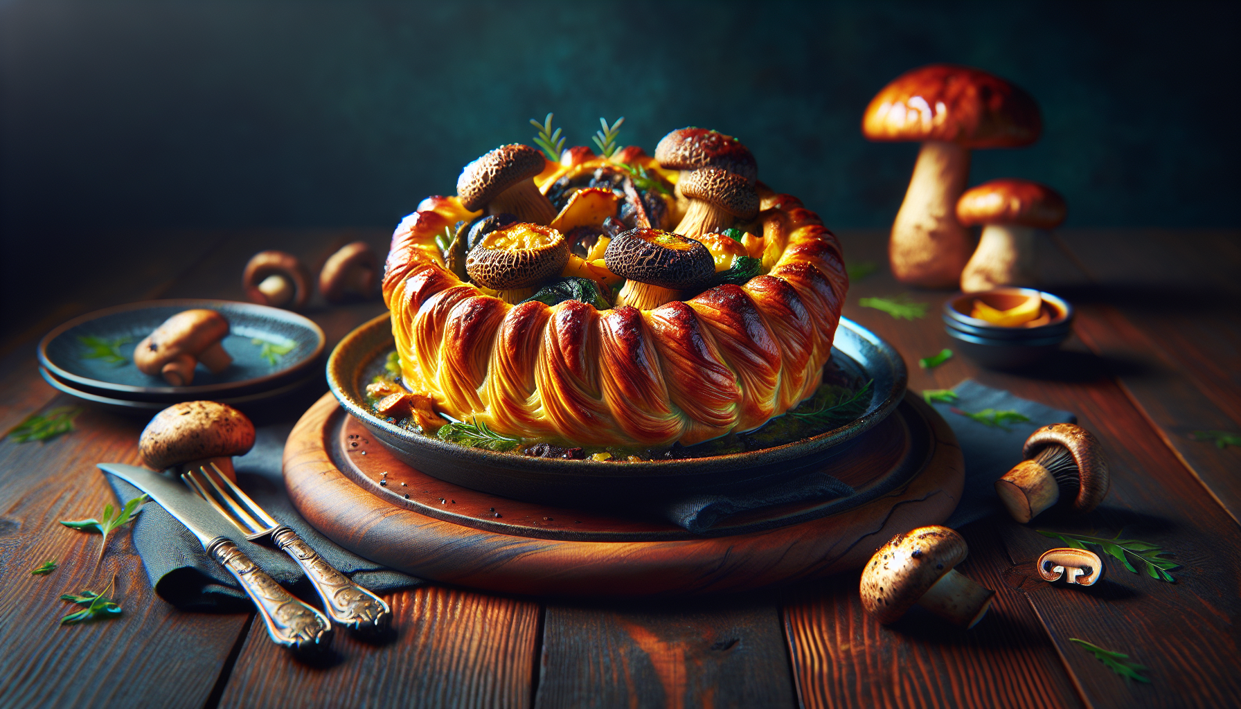 Champignons porcini en croûte
