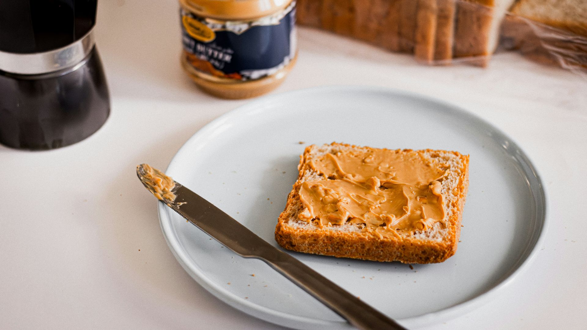 7. Tartine au beurre de cacahuète