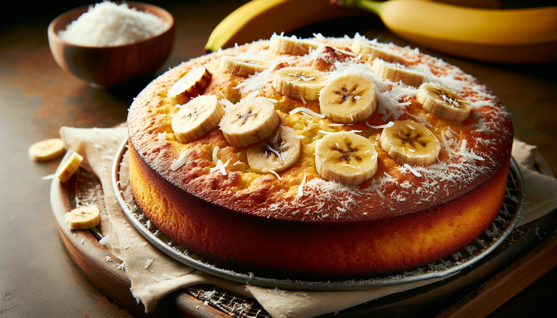 Moelleux aux bananes et à la noix de coco