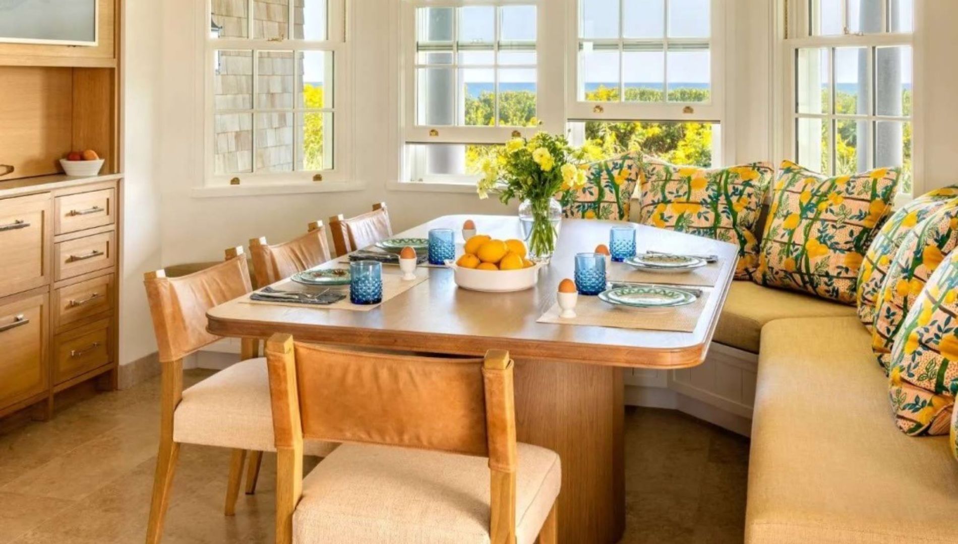 The private dining area