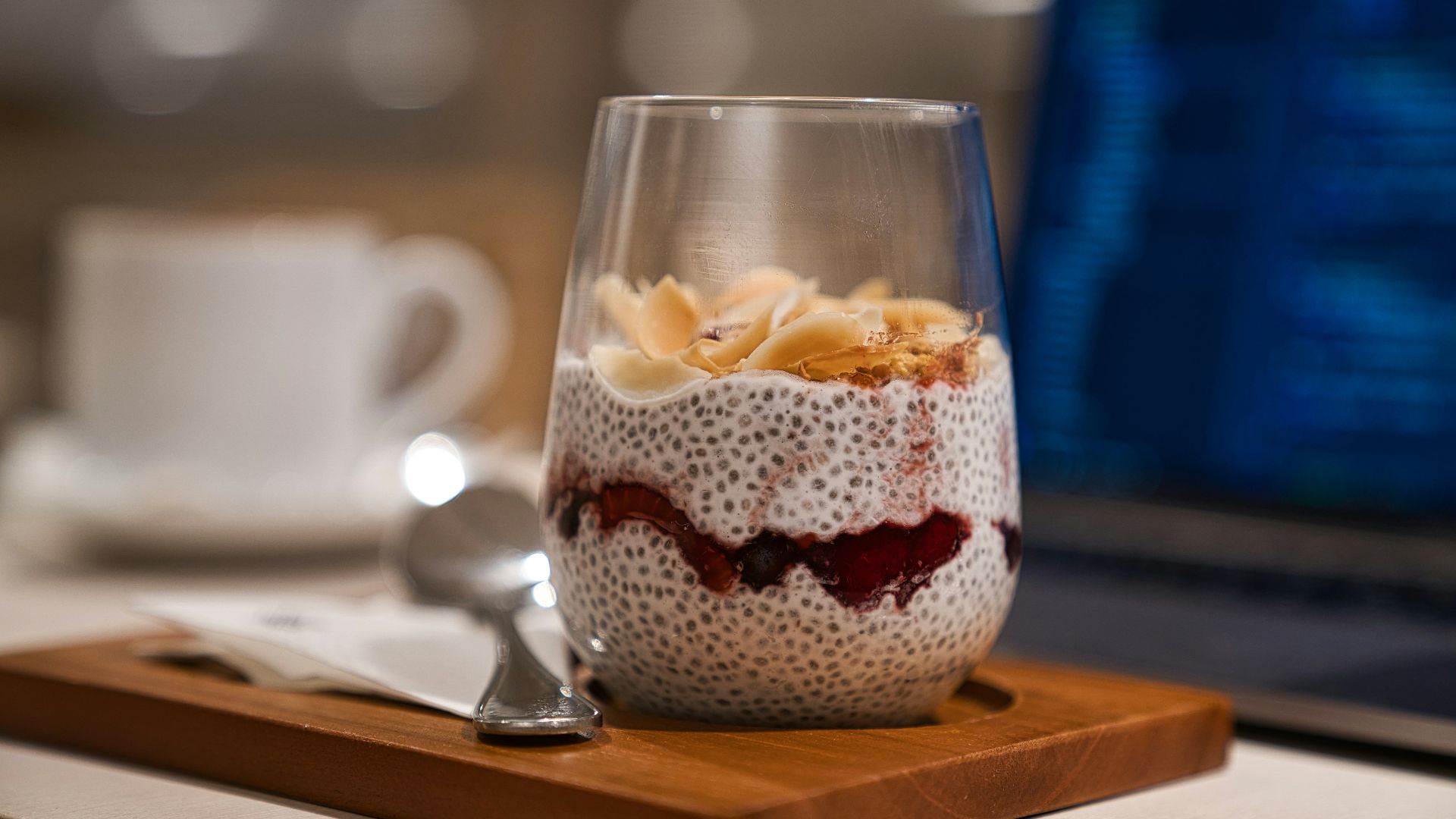 5. Pudding au beurre de cacahuète et aux graines de chia