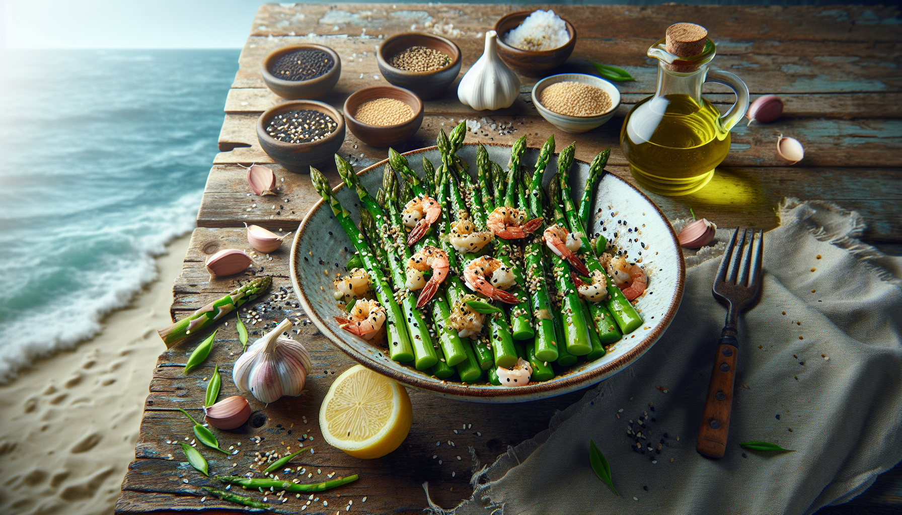 Asperges océanes au sésame