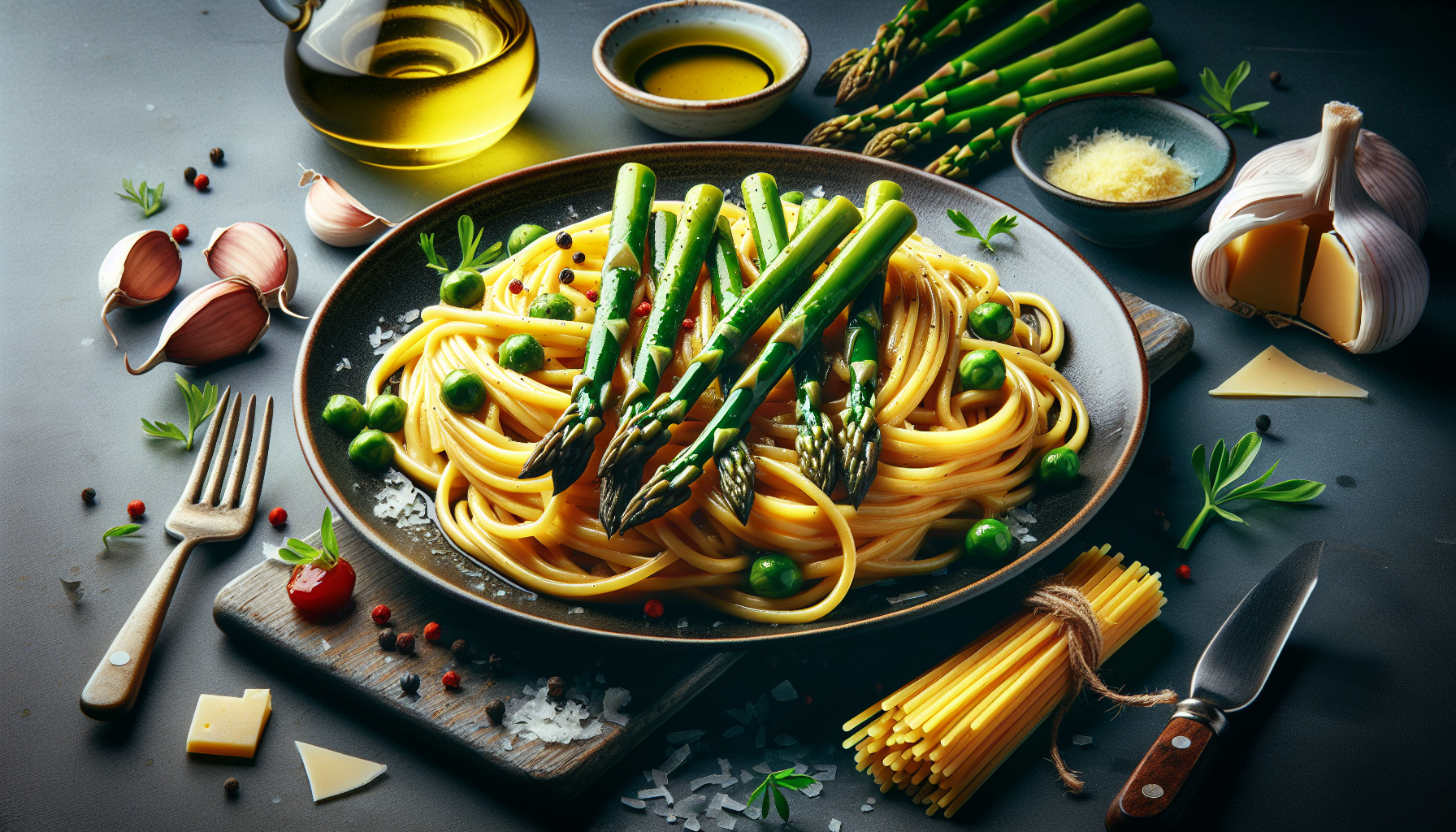 Bigoli aux asperges