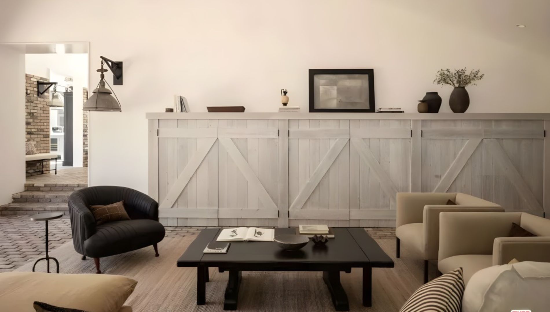 Living Room and Barn Doors
