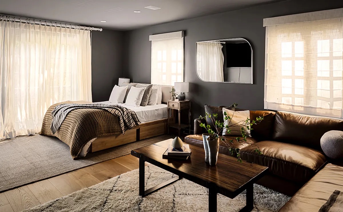 The master bedroom