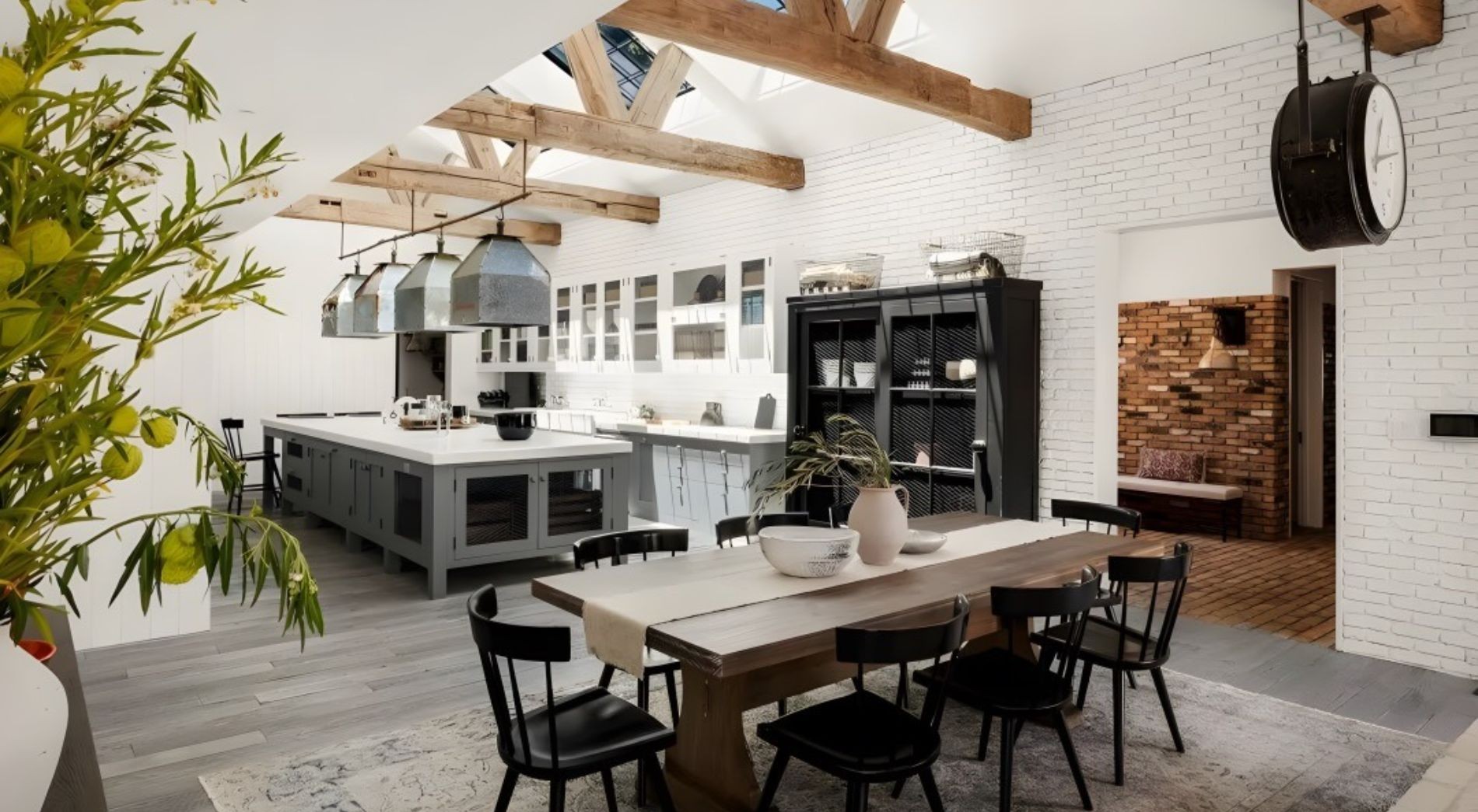 Kitchen and dining room
