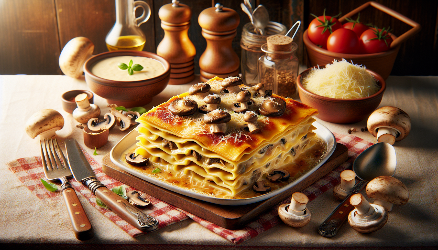 Lasagne aux cèpes
