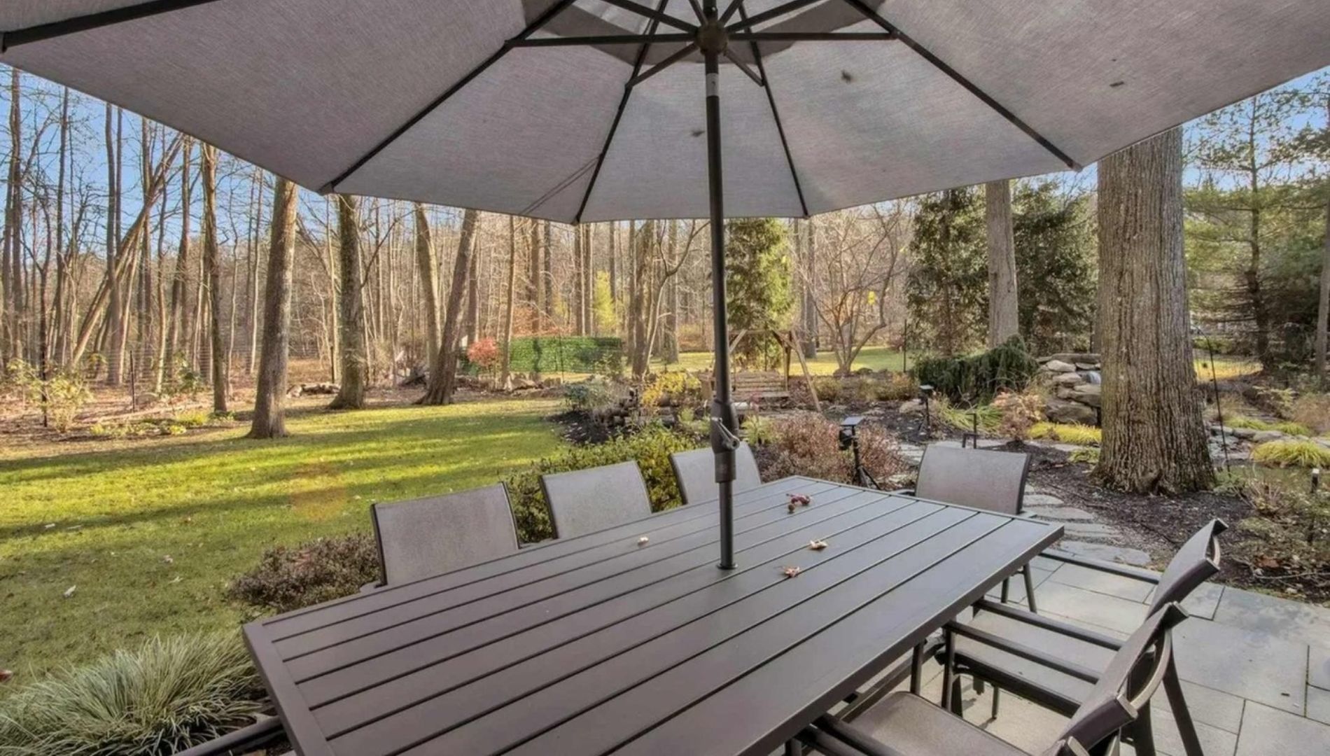 Terrace and views of the property