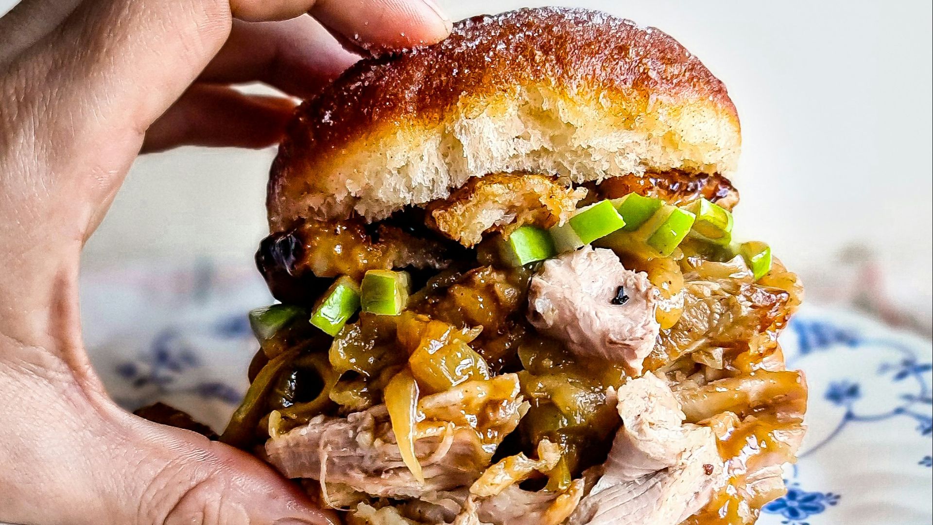 6. Mini-burgers au porc effiloché