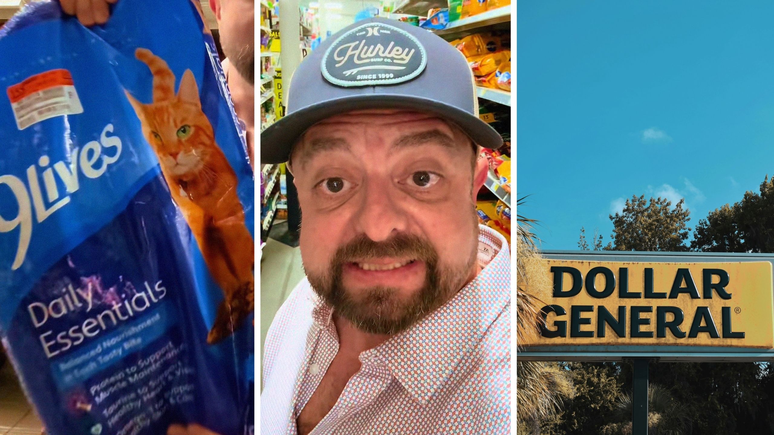 Un homme se rend chez Dollar General. Il prend alors un sac de nourriture pour chat 9Lives et lance un avertissement: «J’ai dû aller chercher ma balance.»