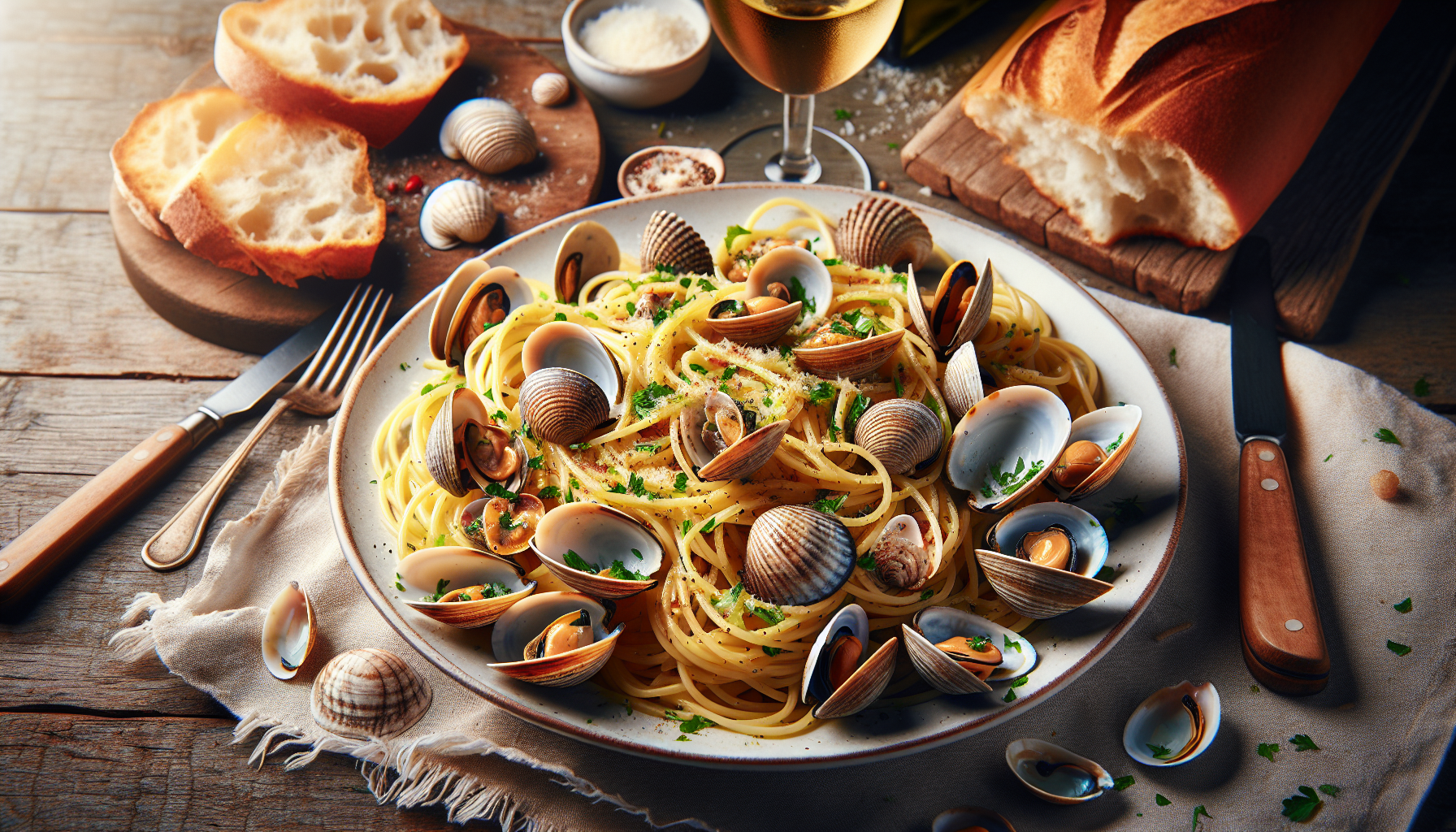 Spaghettis aux palourdes