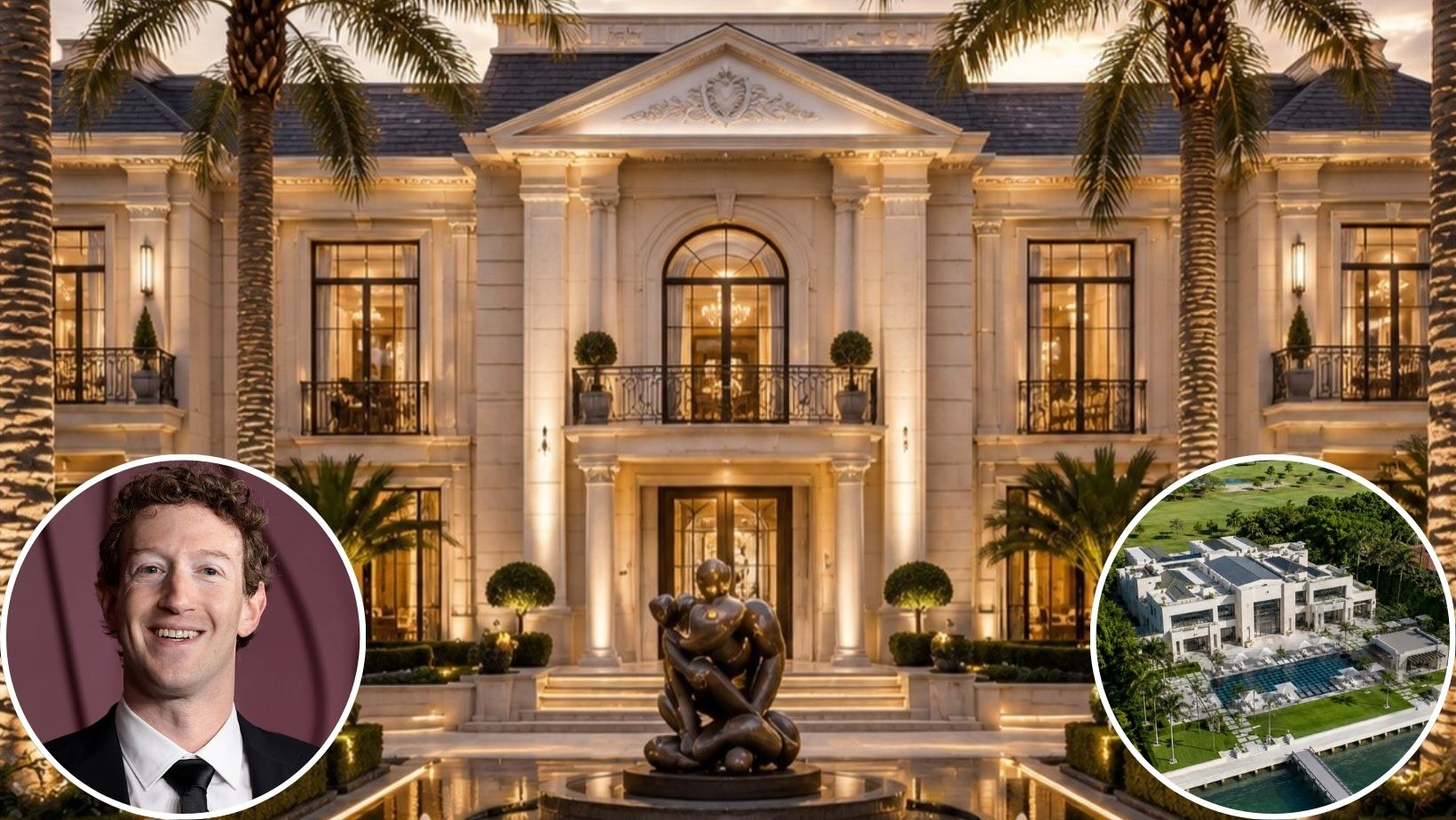 À l’intérieur du mégadomaine de 170M$ de Mark Zuckerberg en Floride