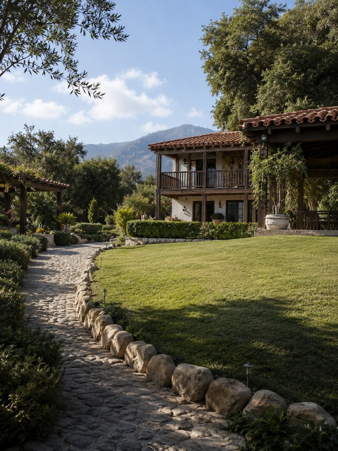 Rear Facade and Gardens