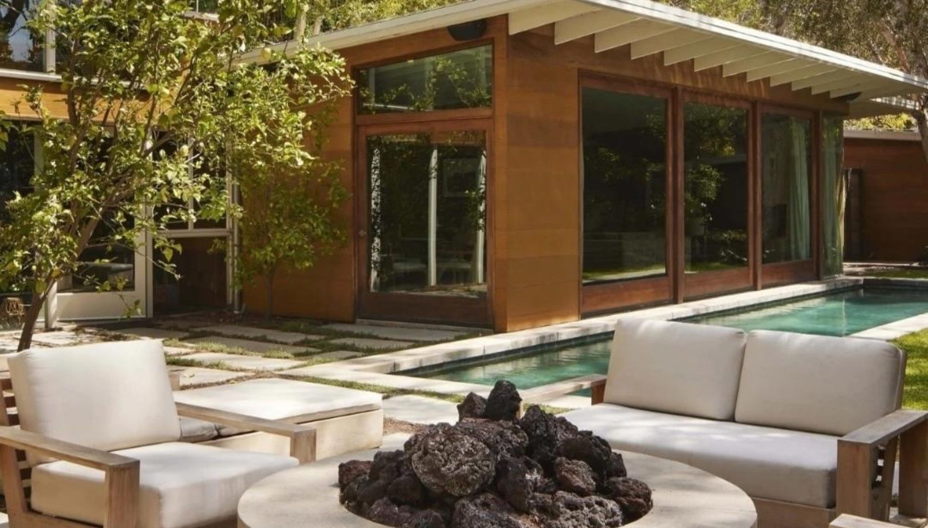 Backyard and pool