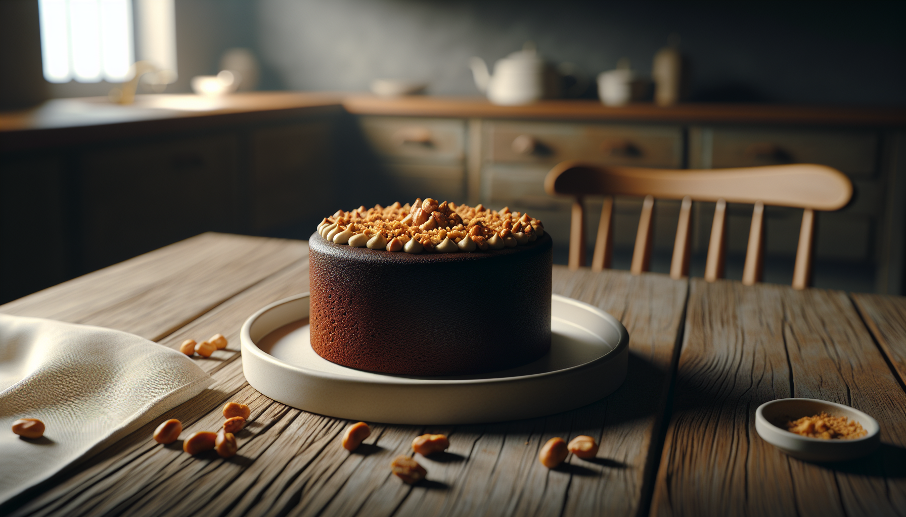 Gâteau café et arachides