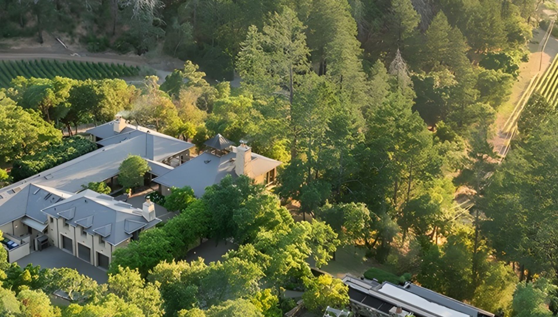 An estate surrounded by nature