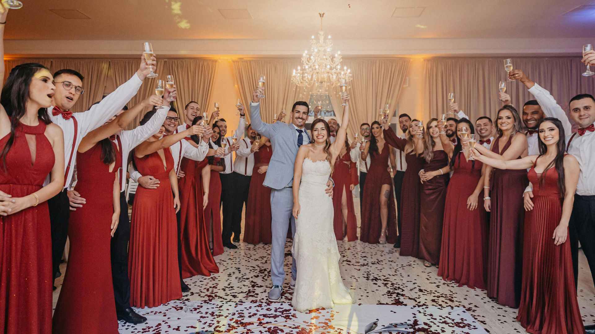 8. Faire partie du cortège nuptial