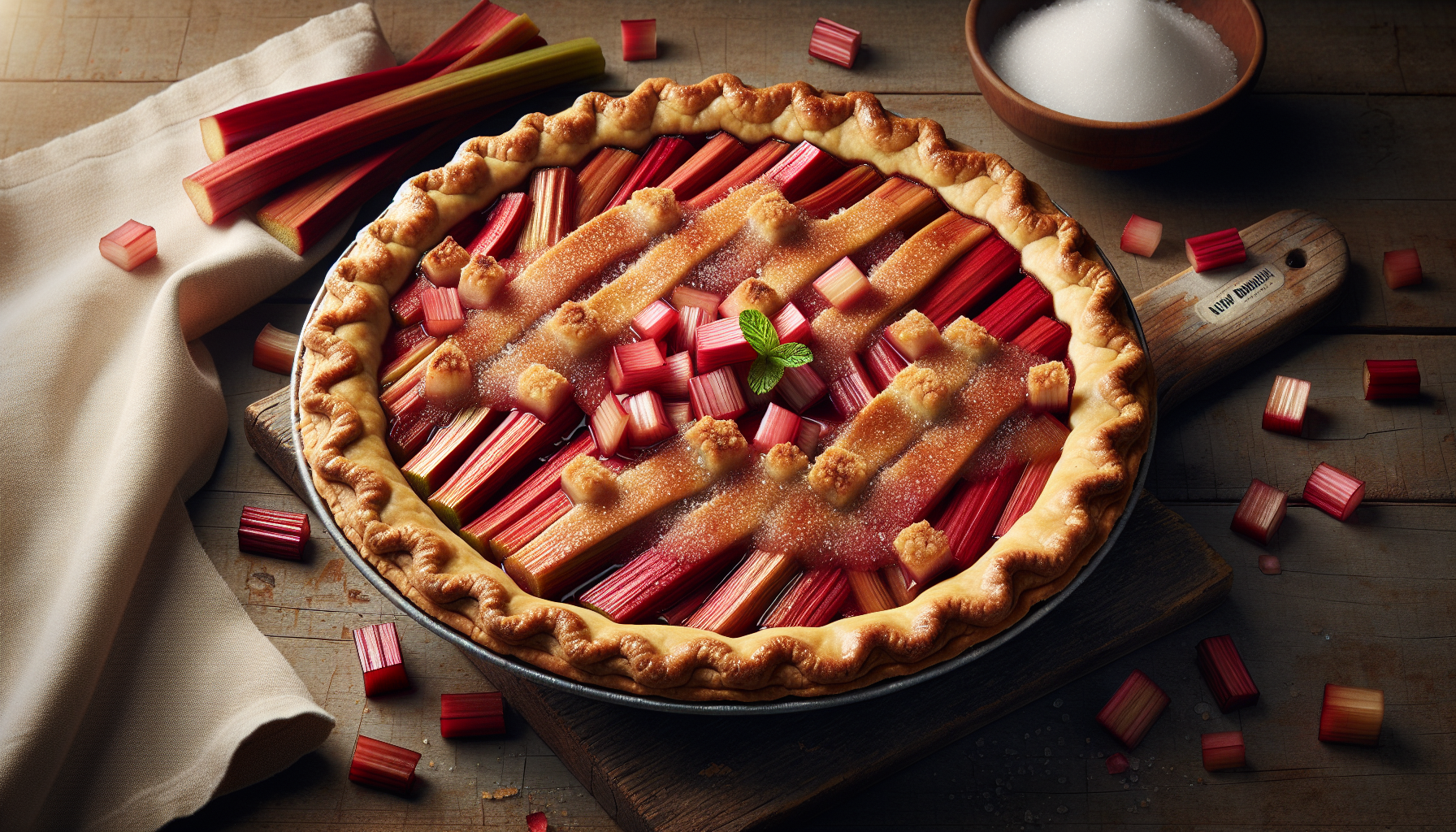 Tarte à la rhubarbe du Nouveau-Brunswick
