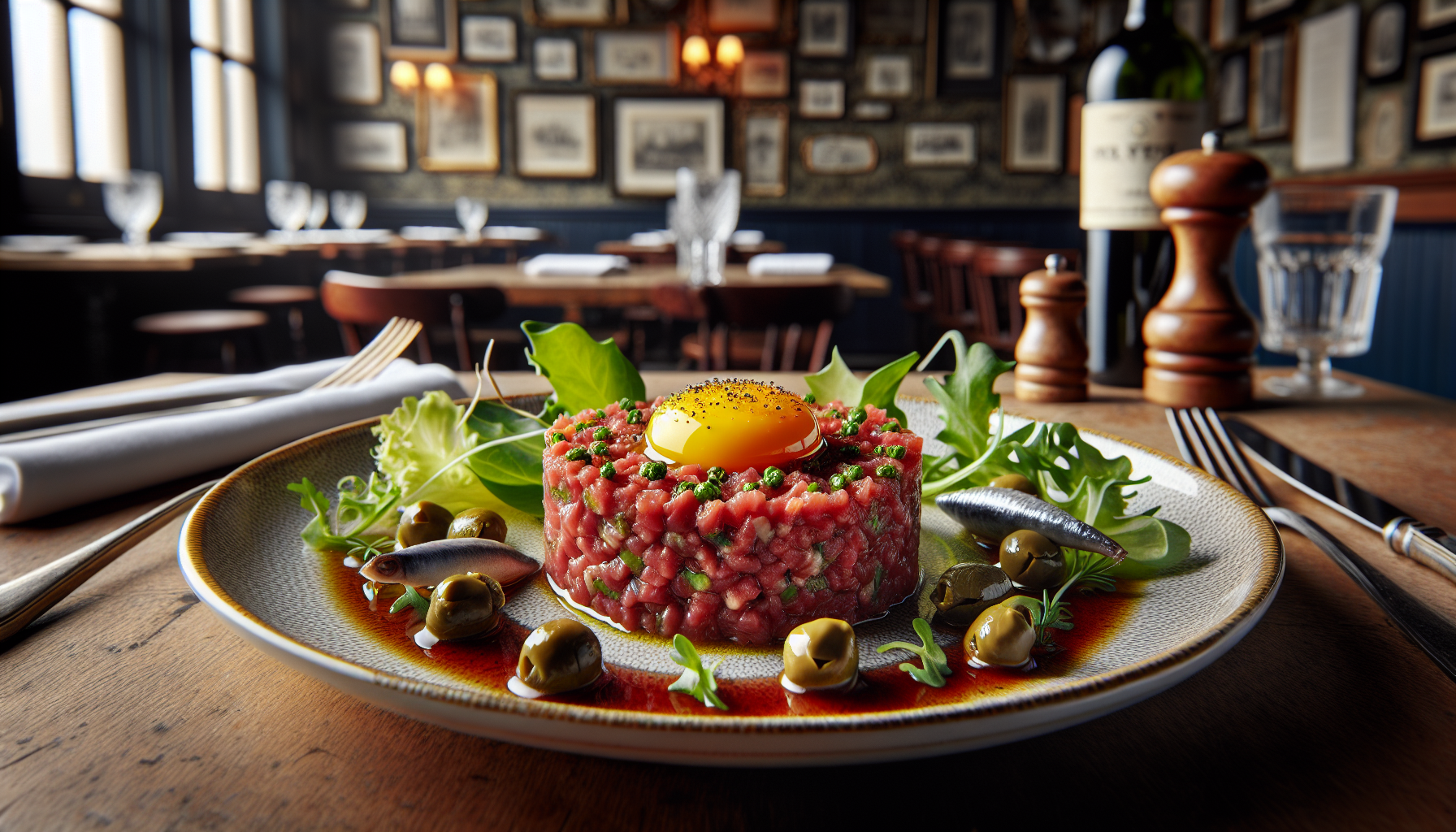 Tartare de boeuf du bistrot