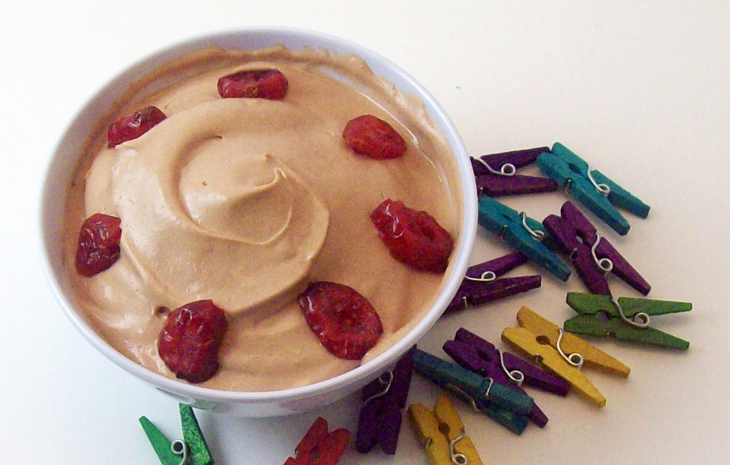Mousse dessert aux canneberges