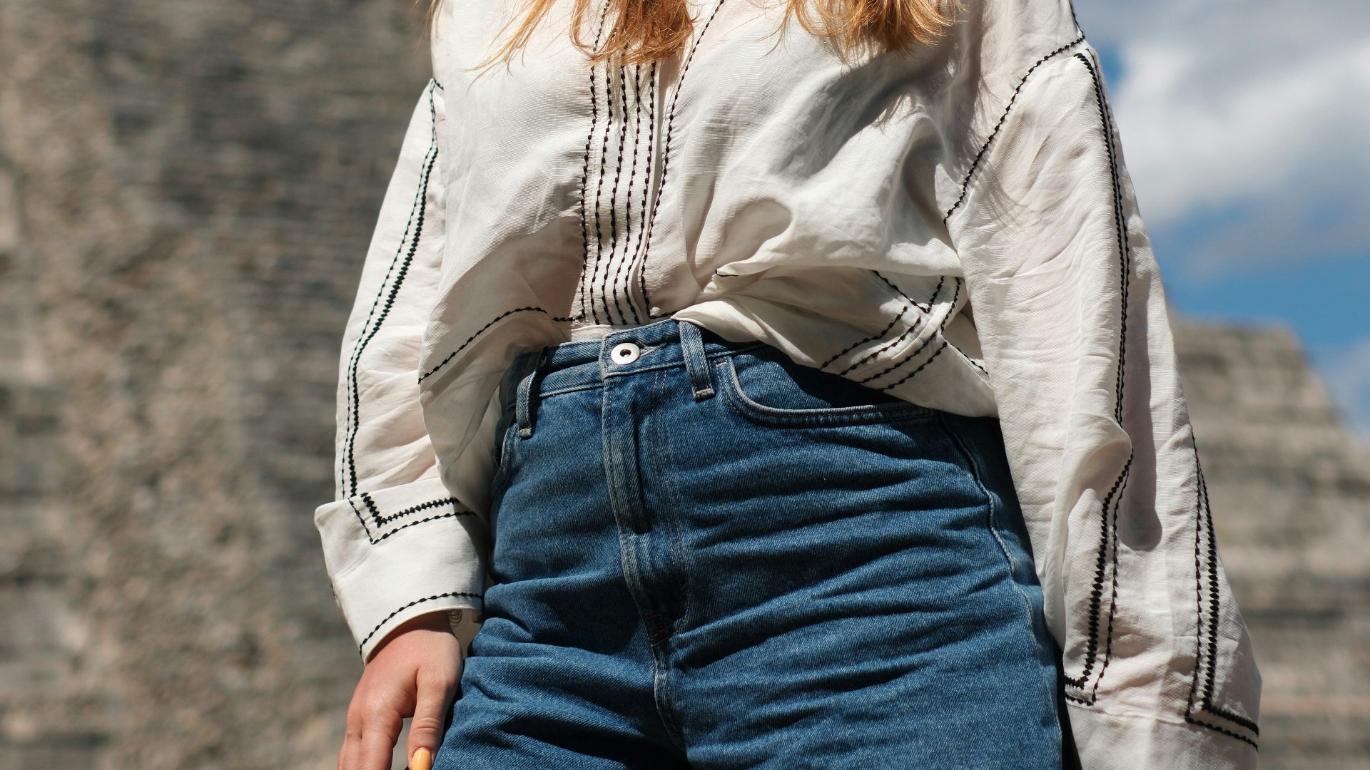 Short en jean et haut en lin