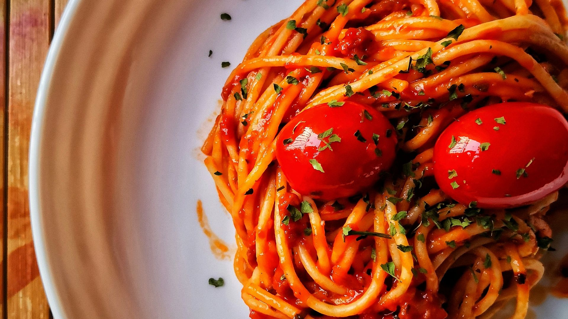 8. Pâtes à la sauce tomate