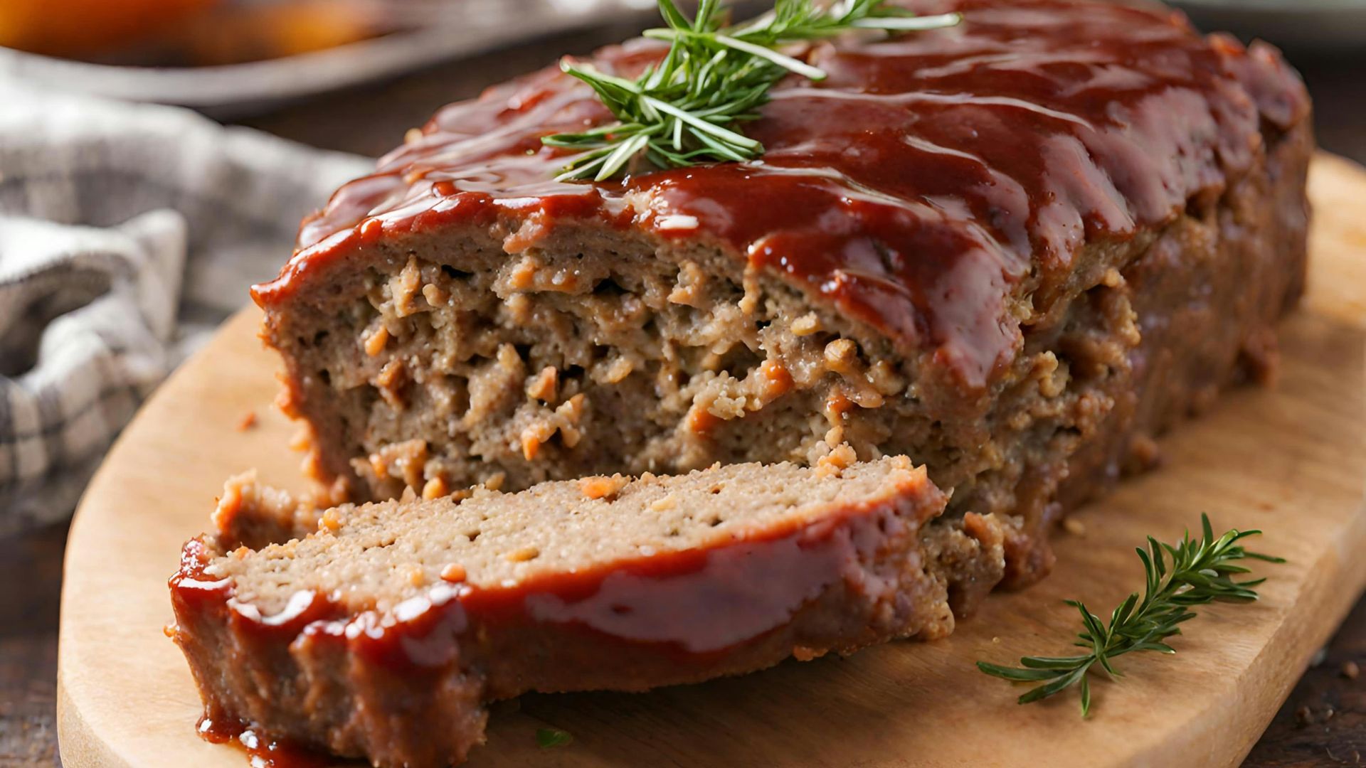 14. Pain de viande nappé de ketchup