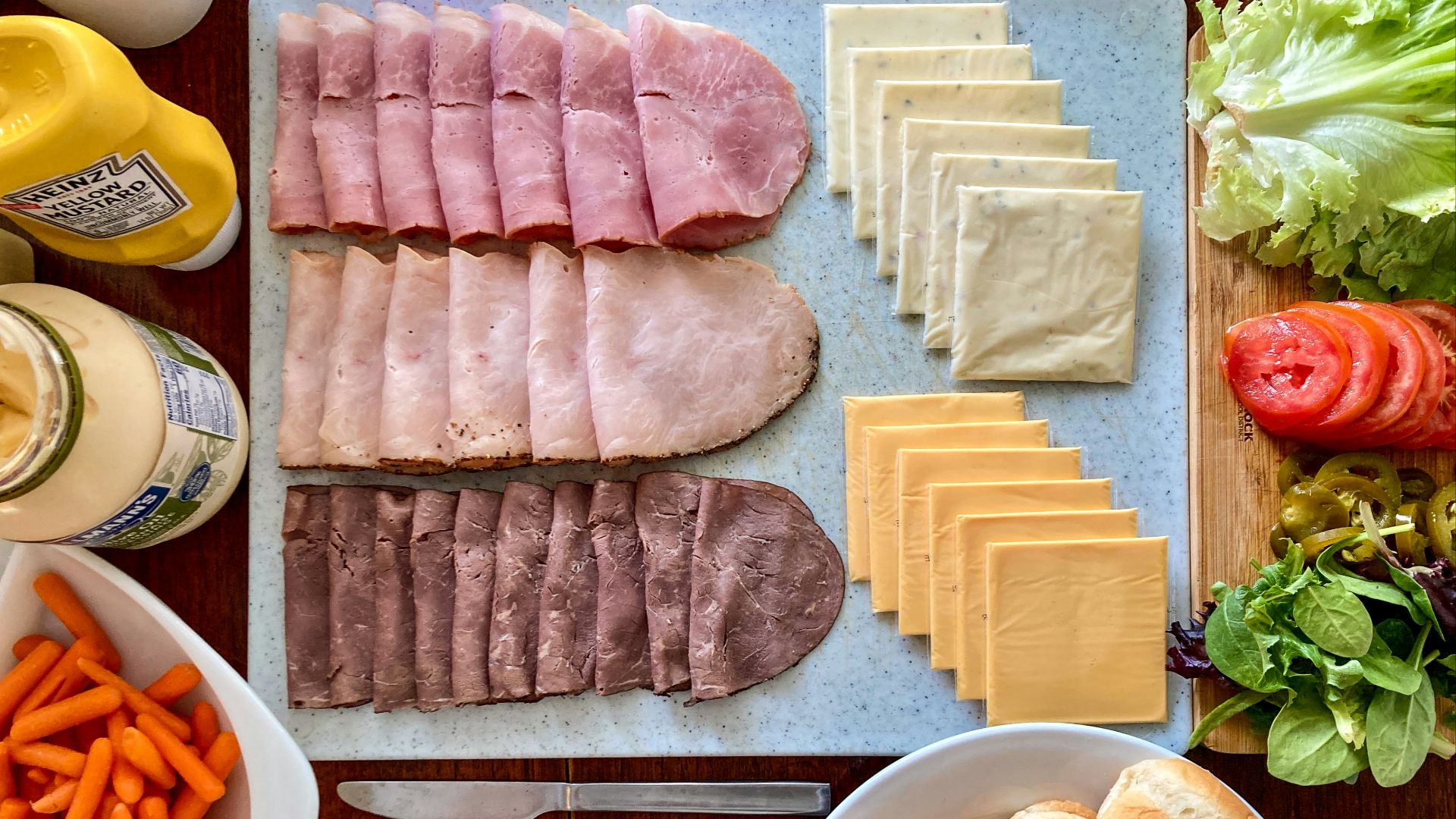 19. Tranches de fromage de charcuterie