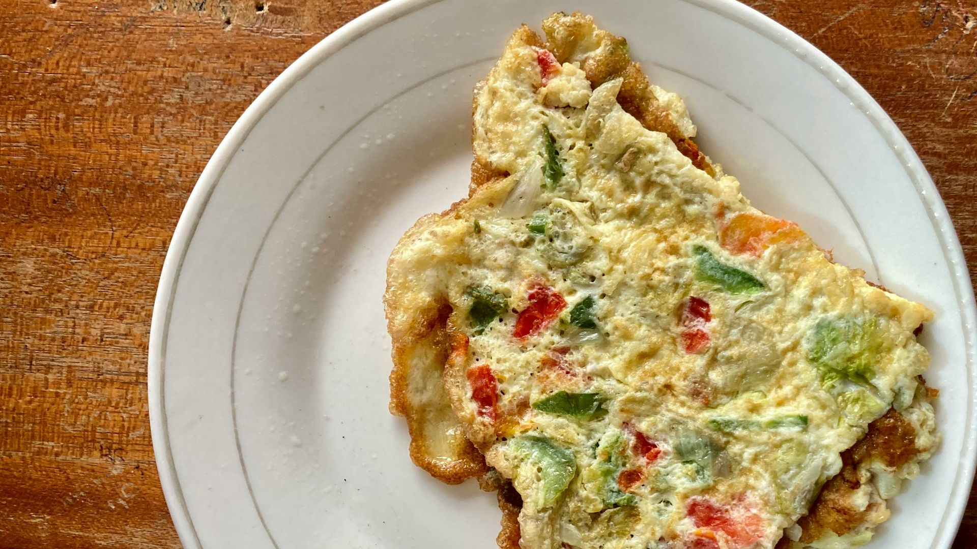 1. Omelette aux légumes pour une personne