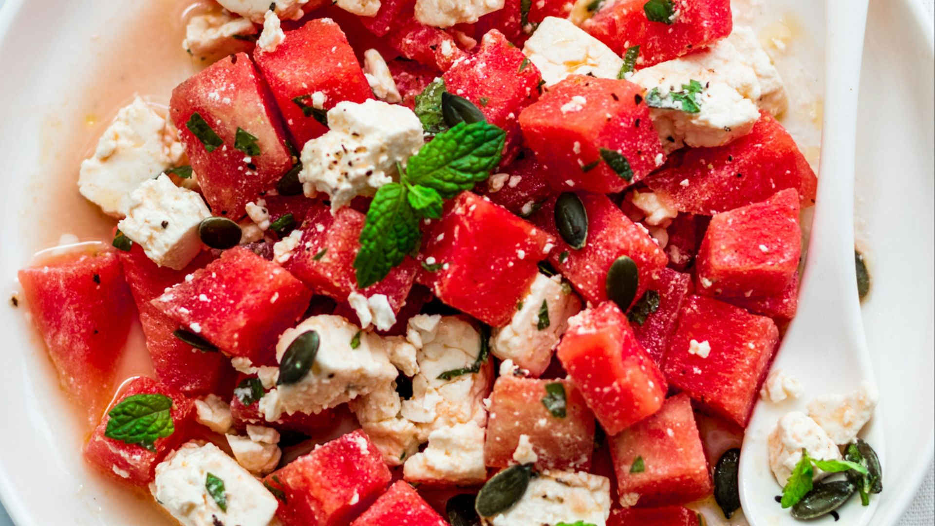 8. Brochettes de pastèque et de feta