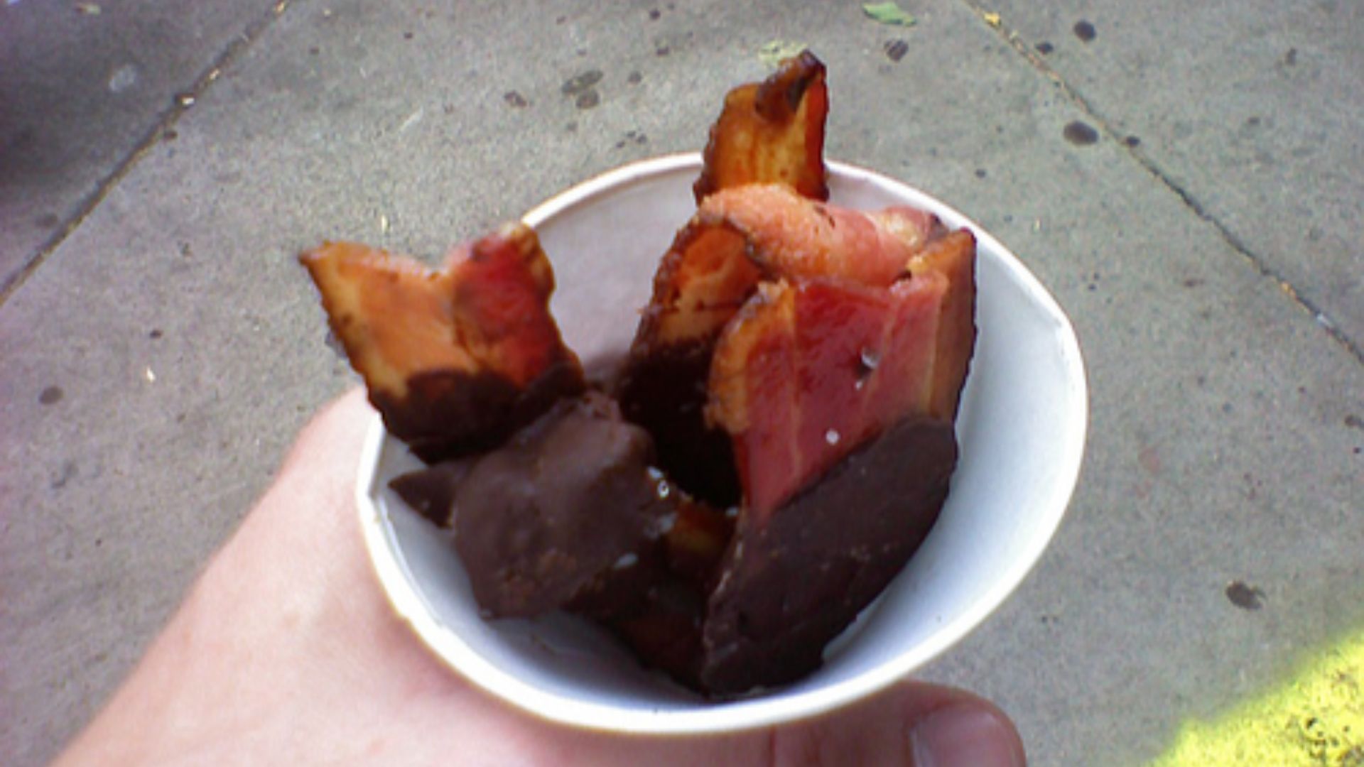 4. Du bacon enrobé de chocolat