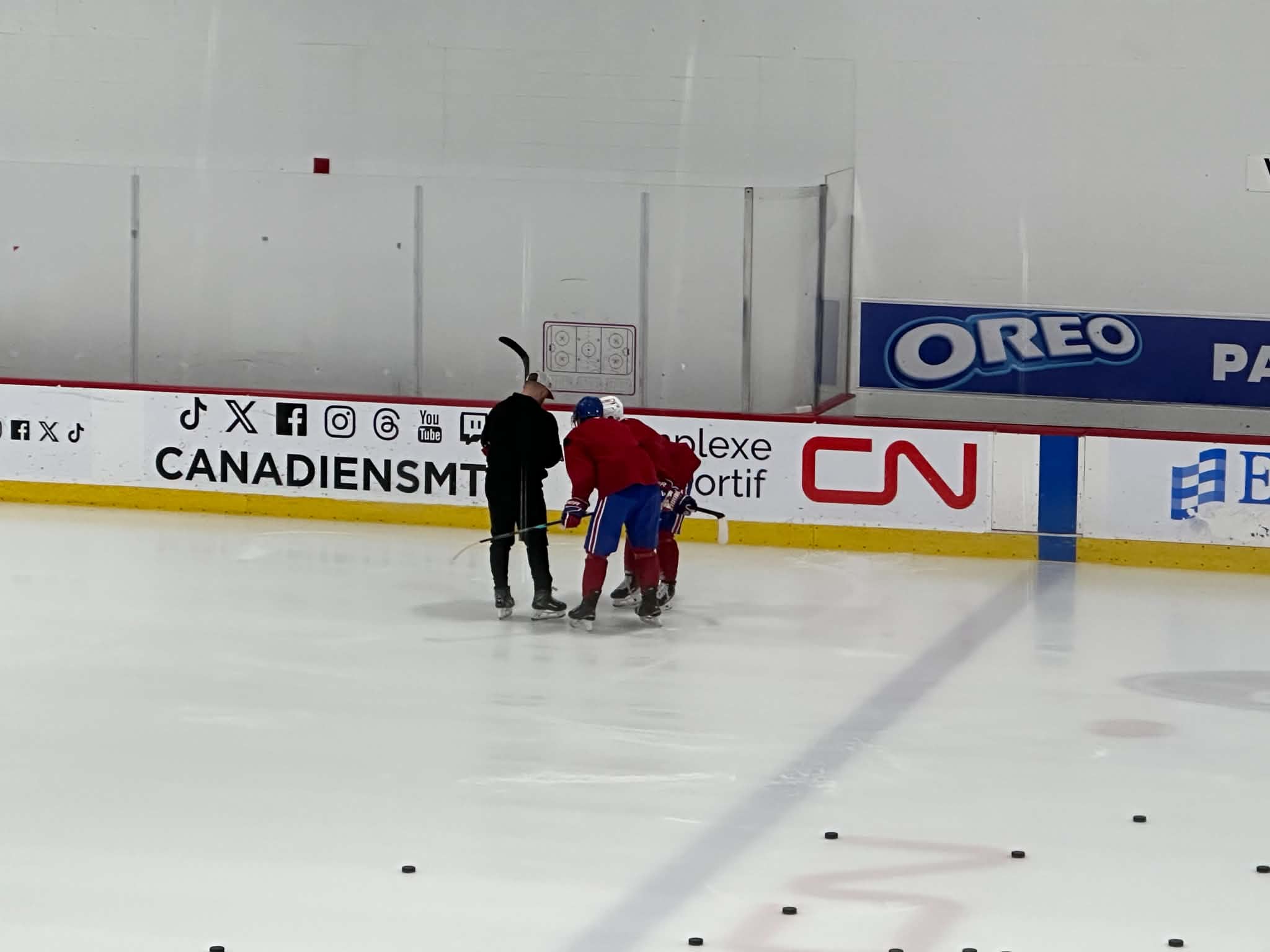 PHOTOS: Alexander Zharovsky and Ivan Demidov practiced in Brossard this morning