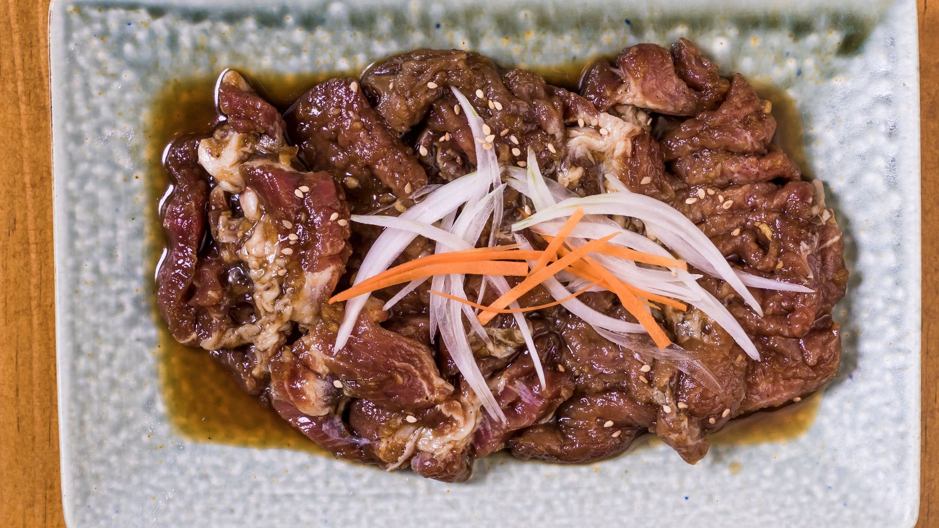10. Lamelles de bœuf à l'asiatique