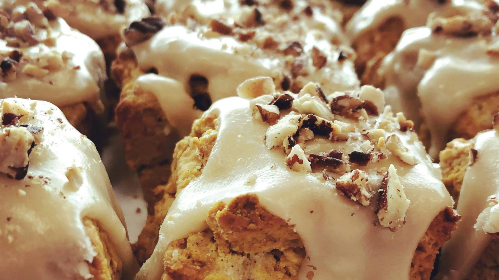 13. Gâteau aux épices de potiron cuit sur une plaque de cuisson